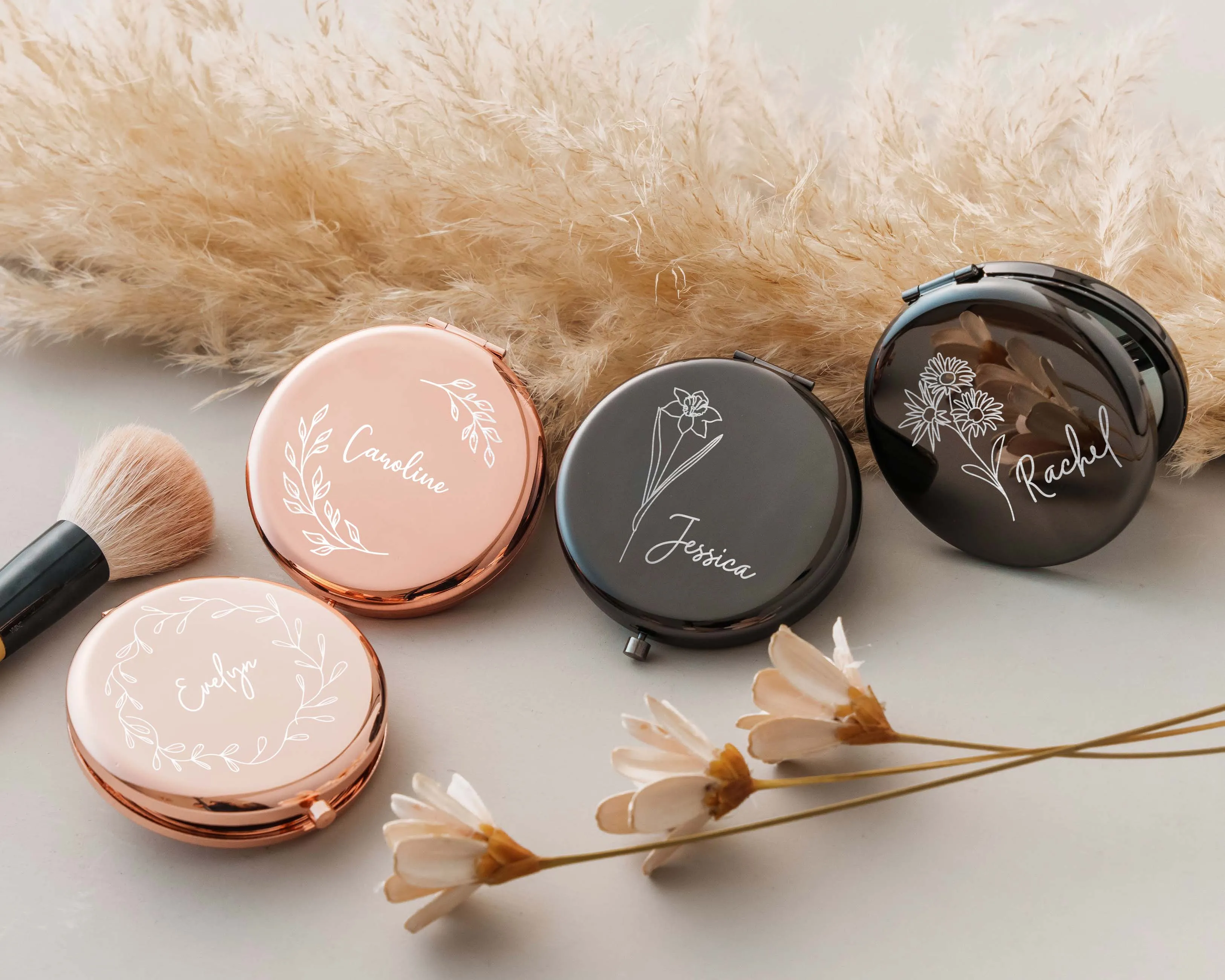 Name Compact Mirror
