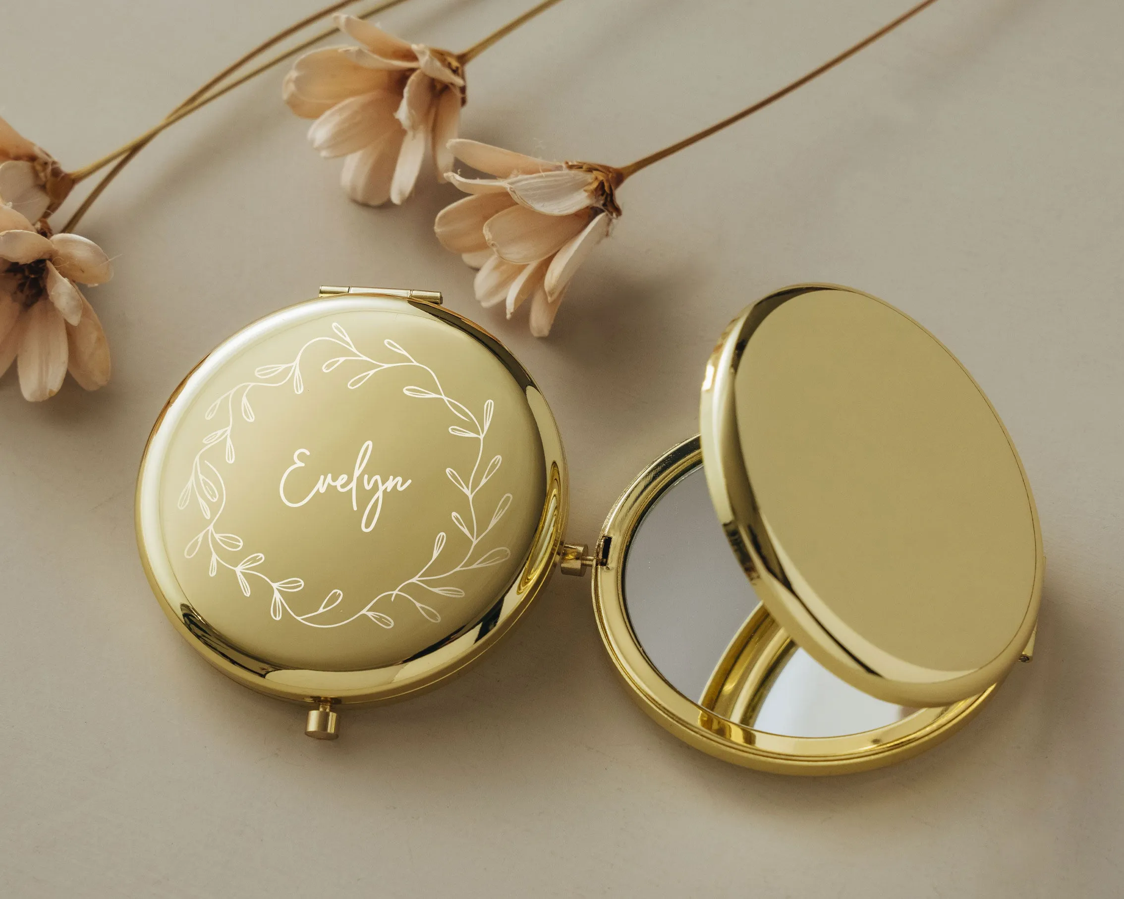 Name Compact Mirror