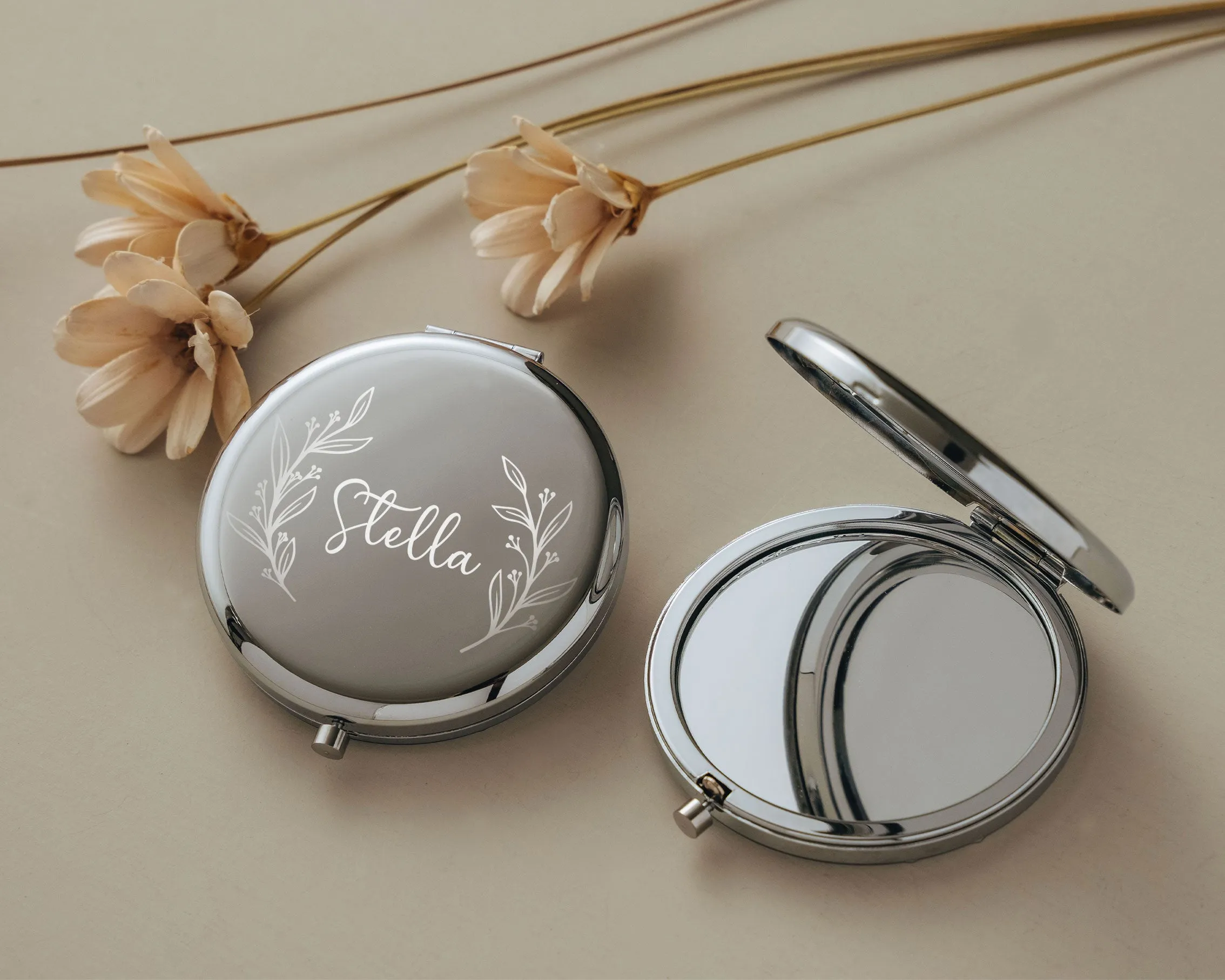 Name Compact Mirror