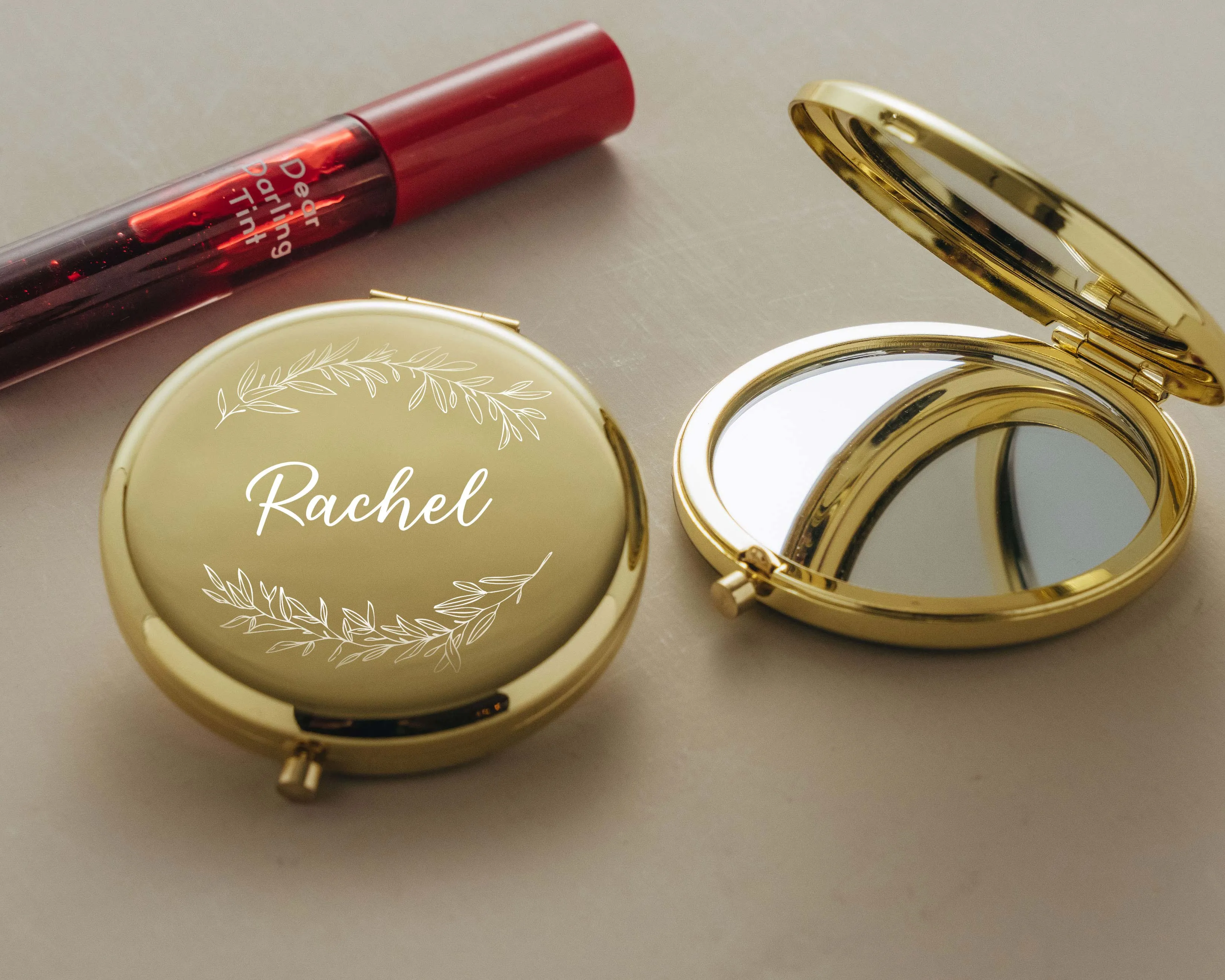 Name Compact Mirror