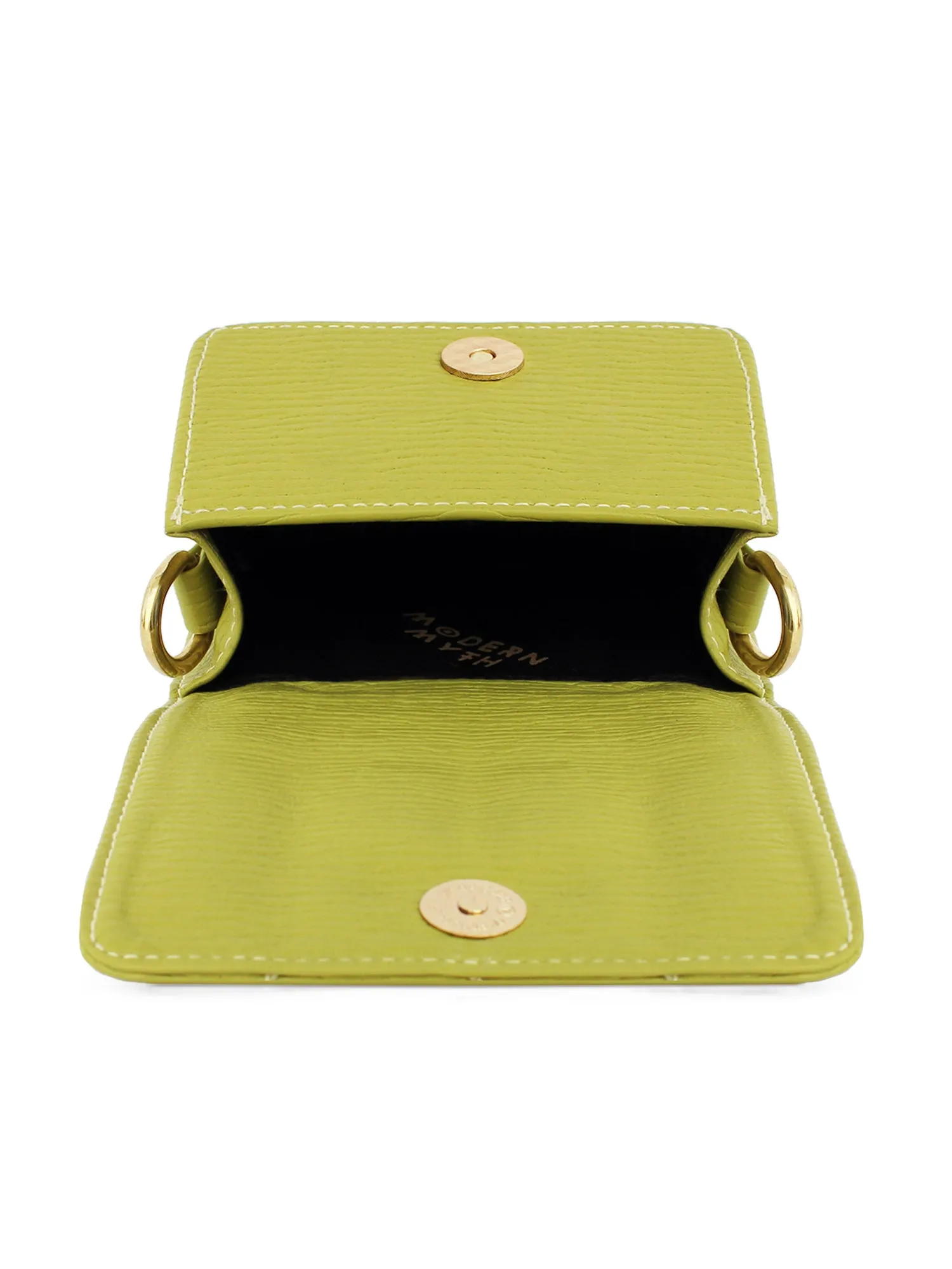 Nano Lime Green Mini Box Bag | Modern Myth