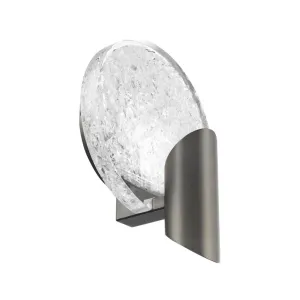 Oracle 9 in. LED Armed Sconce Nickel finish