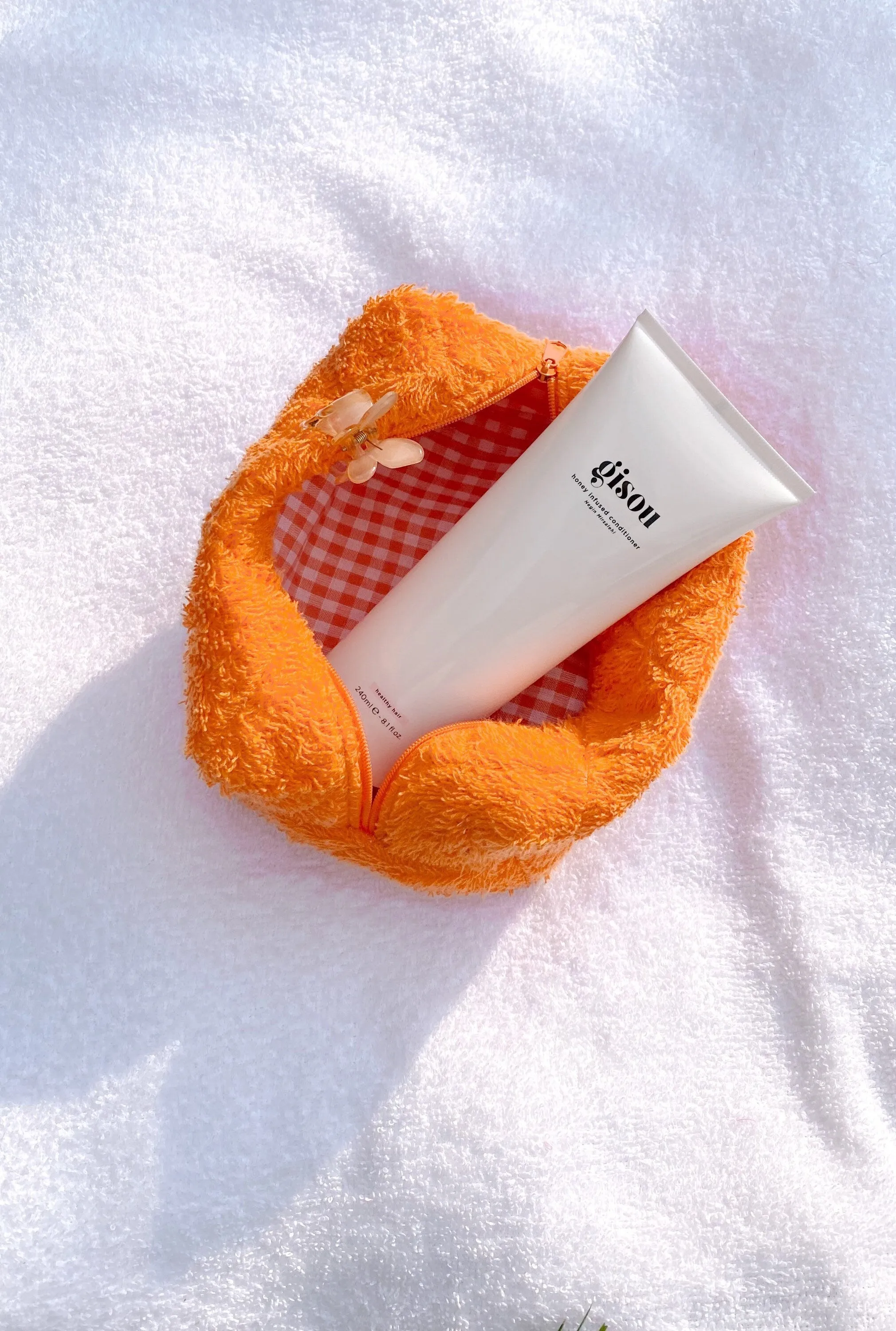 ORANGE TEDDY MAKE-UP BAG