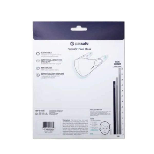 Pacsafe Washable Reusable ViralOff Face Mask