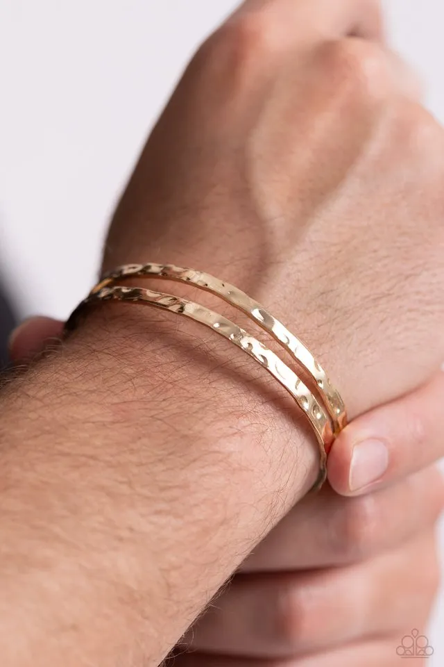 Paparazzi Bracelet ~ Excessive Edge - Gold