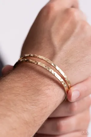Paparazzi Bracelet ~ Excessive Edge - Gold