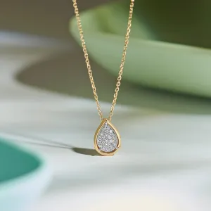 Pear Cluster Diamond Necklace
