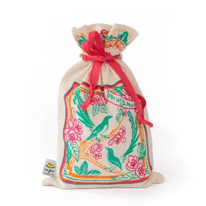 Peranakan Tiles Burung Murai Drawstring Gift Bag (Small)