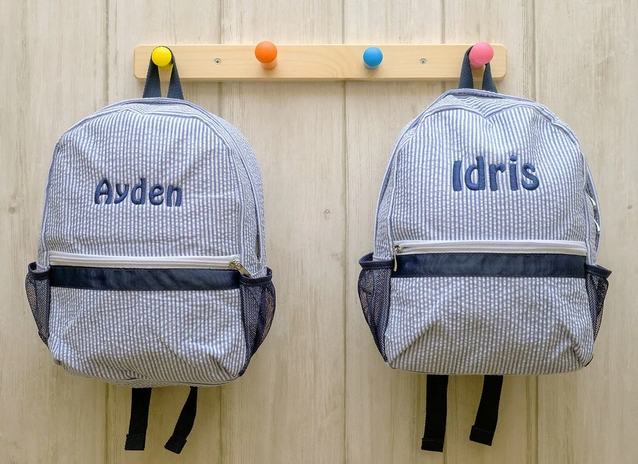 Personalised Toddler Backpack in Blue