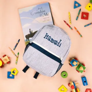 Personalised Toddler Backpack in Blue