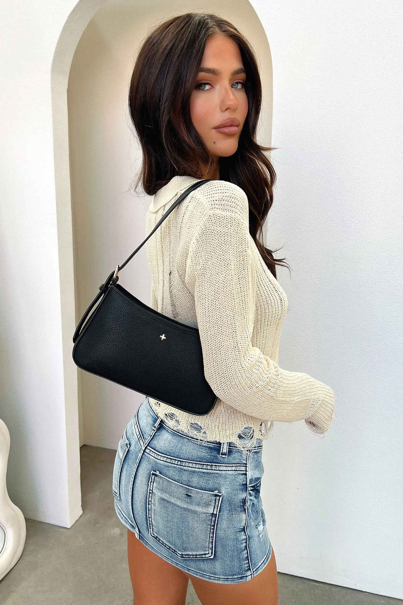 Peta   Jain Lilu Bag - Black Pebble