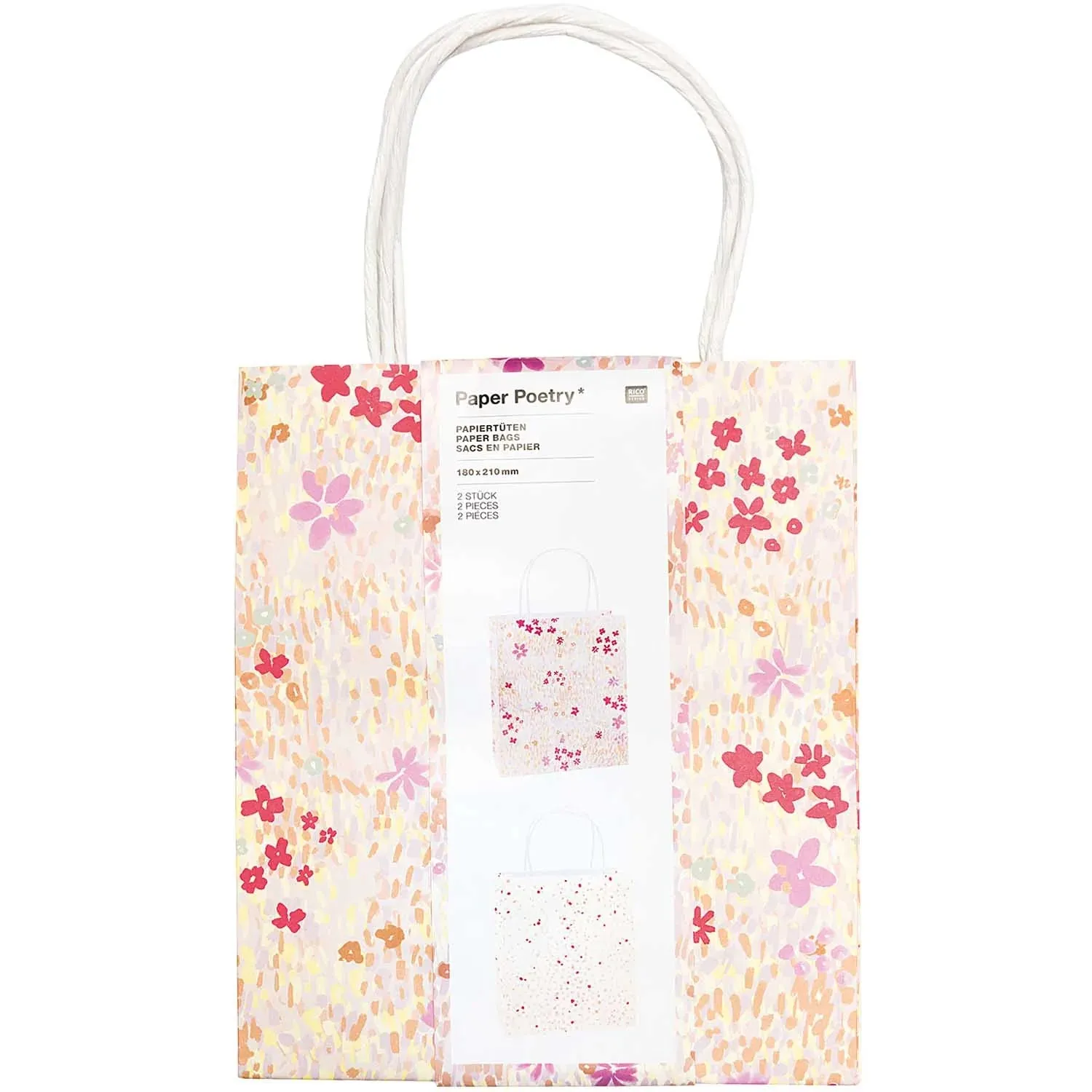 Pink Crafted Paper Bag