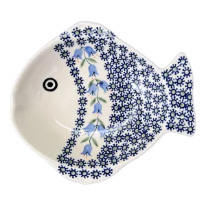 Platter, Fish-Shaped, Small in "Lily of the Valley" by Manufaktura | S014T-ASD
