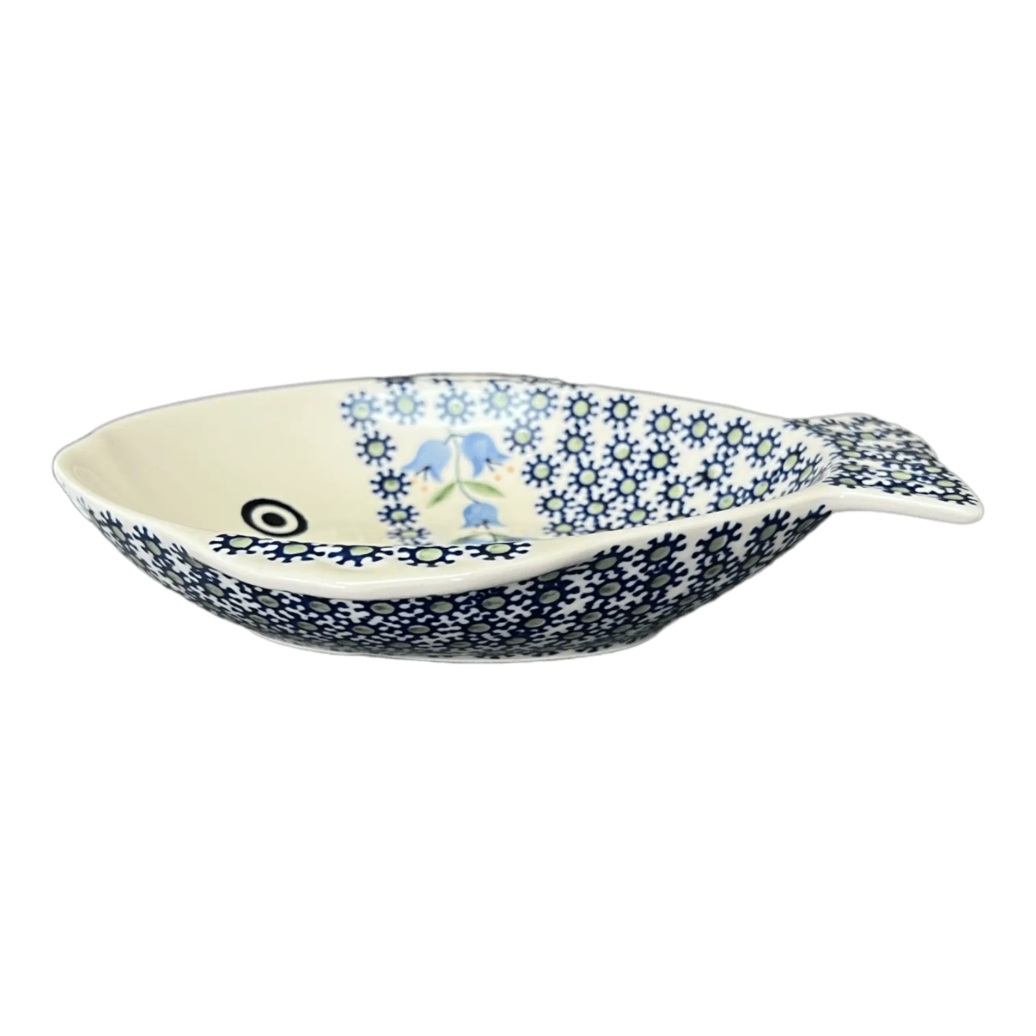 Platter, Fish-Shaped, Small in "Lily of the Valley" by Manufaktura | S014T-ASD