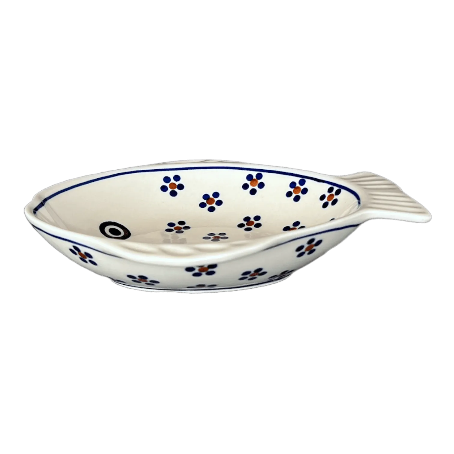 Platter, Fish-Shaped, Small in "Petite Floral" by Manufaktura | S014T-64