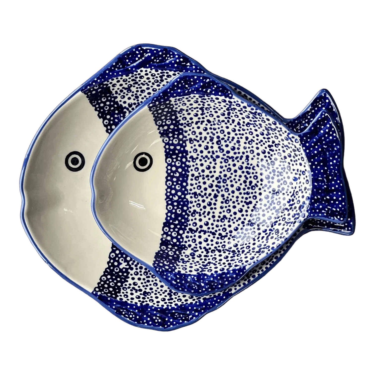 Platter, Fish-Shaped, Small in "Petite Floral" by Manufaktura | S014T-64