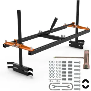 Portable Chainsaw Mill: 36" Planking Bar, Adjustable from 14" to 36"