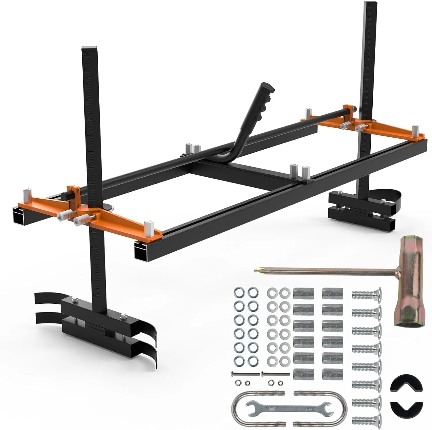 Portable Chainsaw Mill: 36" Planking Bar, Adjustable from 14" to 36"