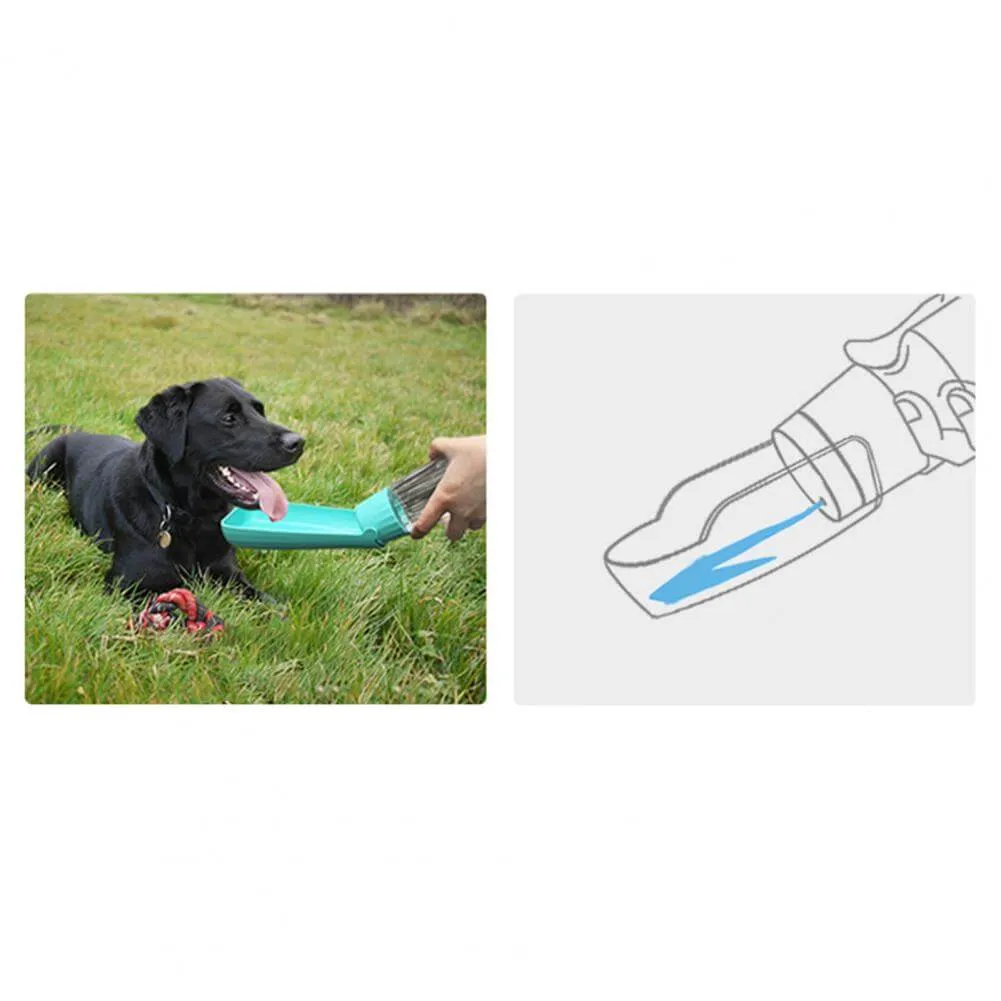 Portable Pet Water Bottle – Leakproof Dog & Cat | Foldable Outdoor Bow