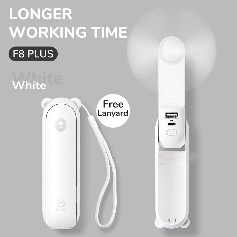 Portable Rechargeable USB Mini Flashlight Pocket Fan