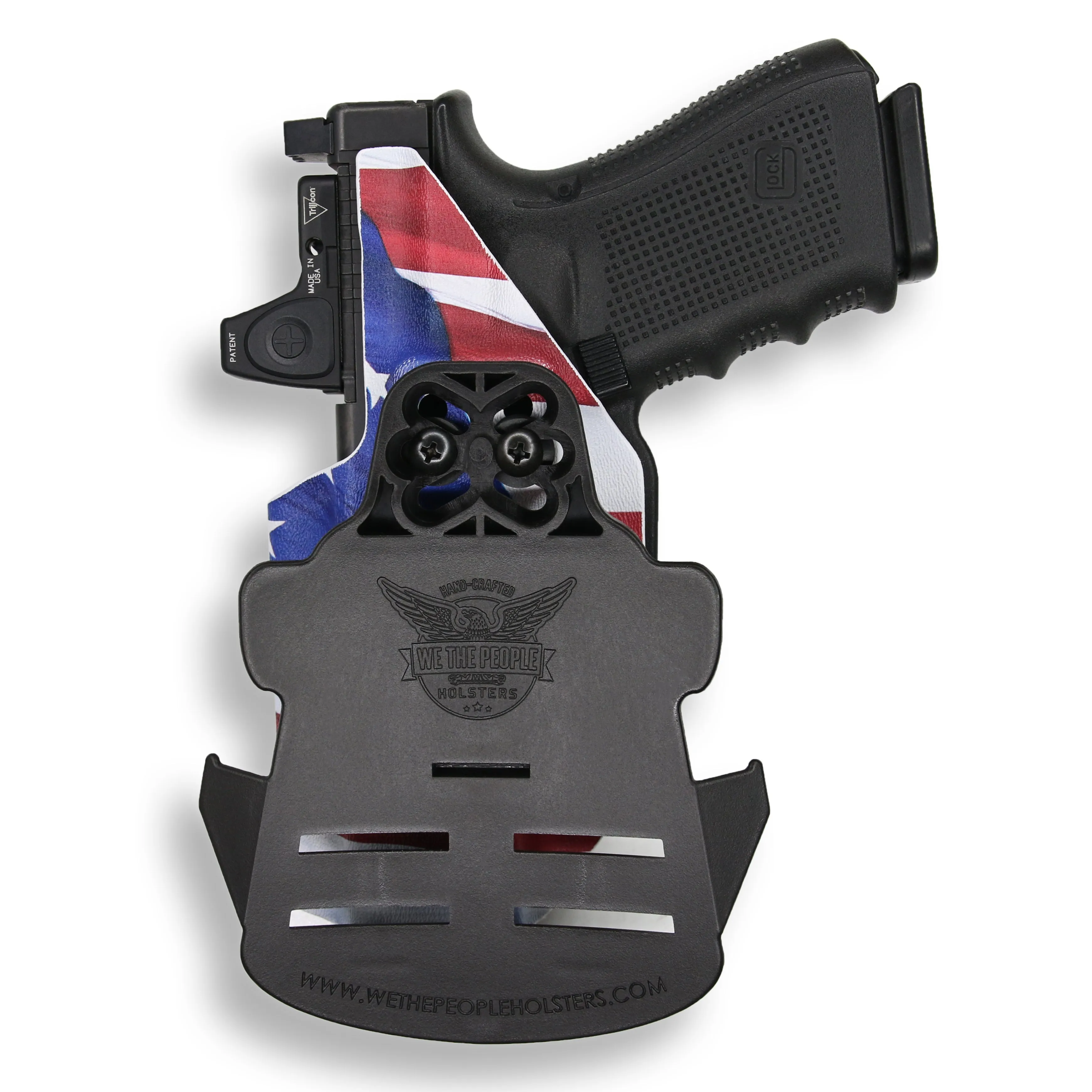 PSA Dagger Compact with Surefire X300U-A Light Red Dot Optic Cut OWB Holster