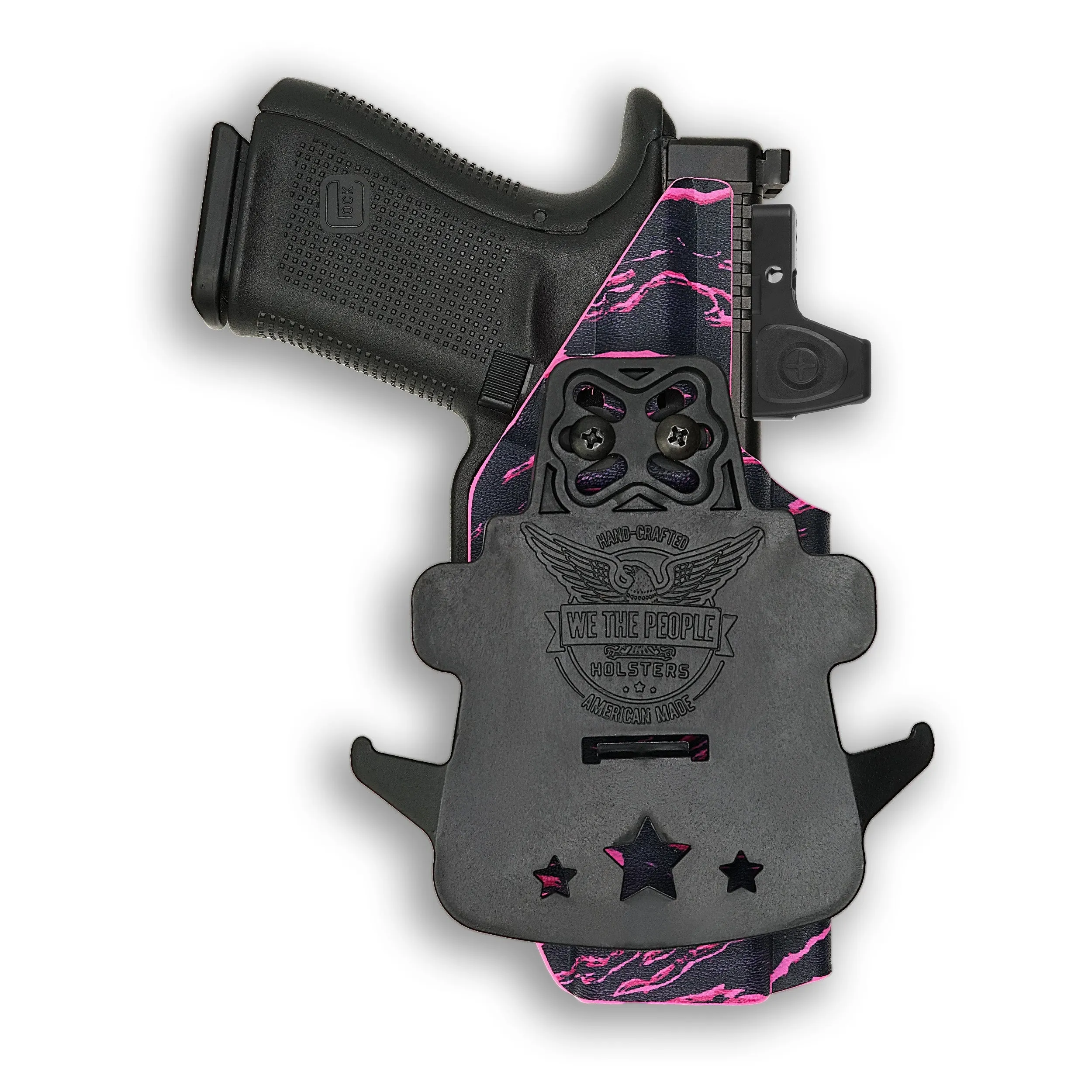 PSA Dagger Compact with Surefire X300U-A Light Red Dot Optic Cut OWB Holster