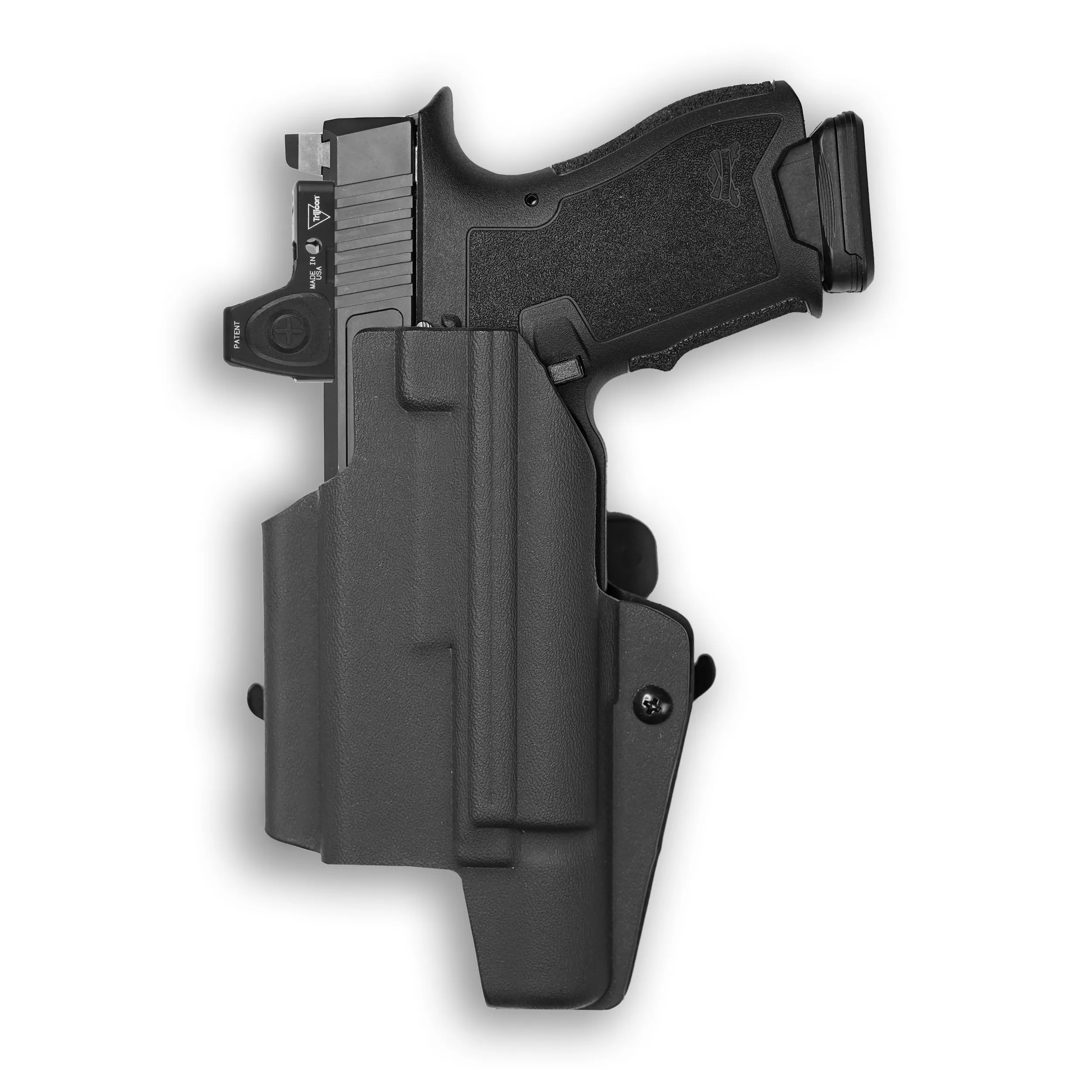 PSA Dagger Compact with Surefire X300U-A Light Red Dot Optic Cut OWB Holster