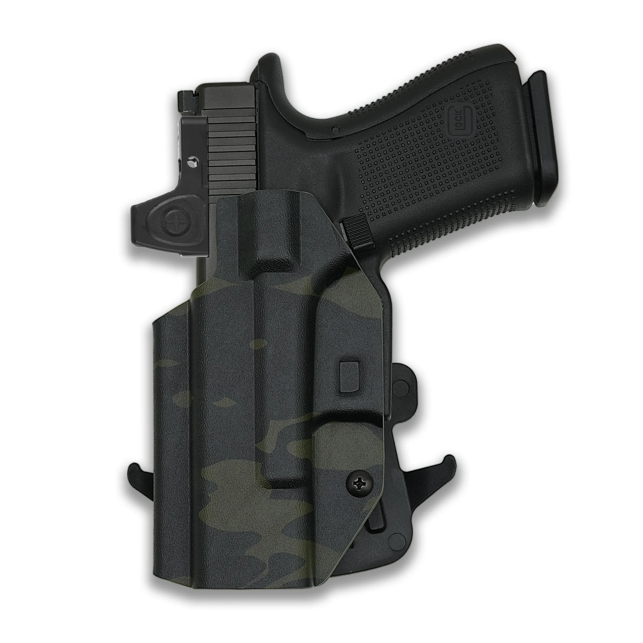 PSA Dagger Compact with Surefire X300U-A Light Red Dot Optic Cut OWB Holster