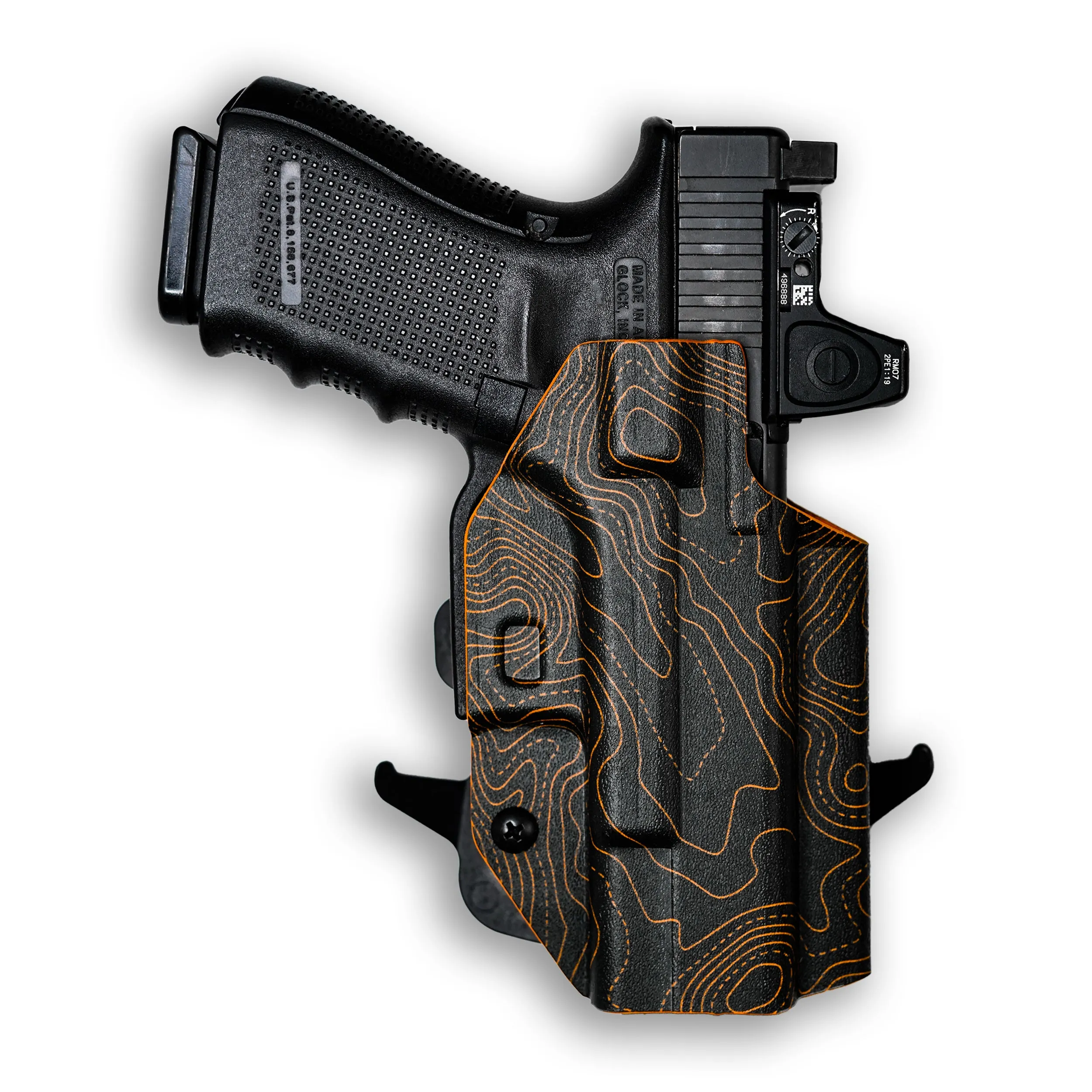 PSA Dagger Compact with Surefire X300U-A Light Red Dot Optic Cut OWB Holster