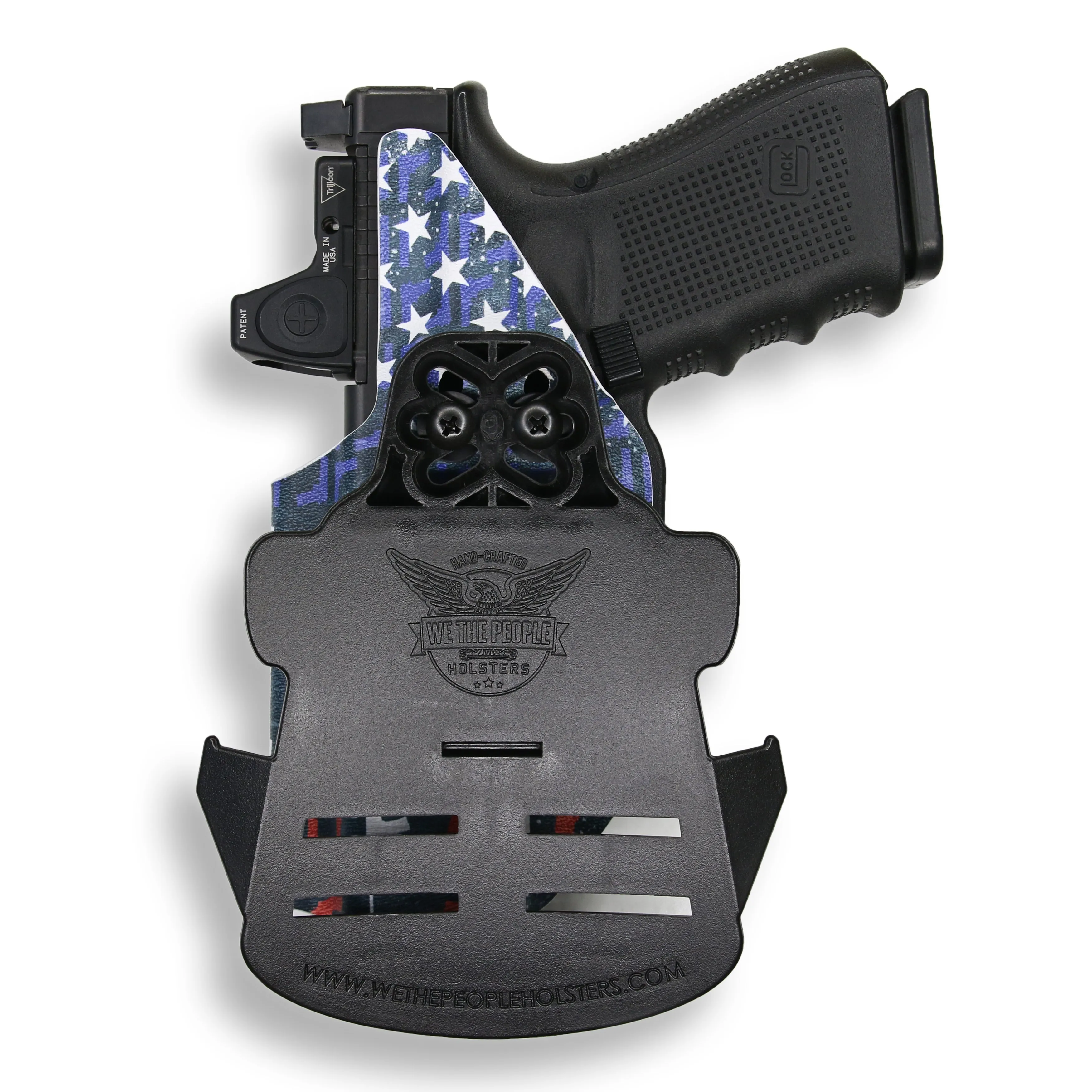 PSA Dagger Compact with Surefire X300U-A Light Red Dot Optic Cut OWB Holster
