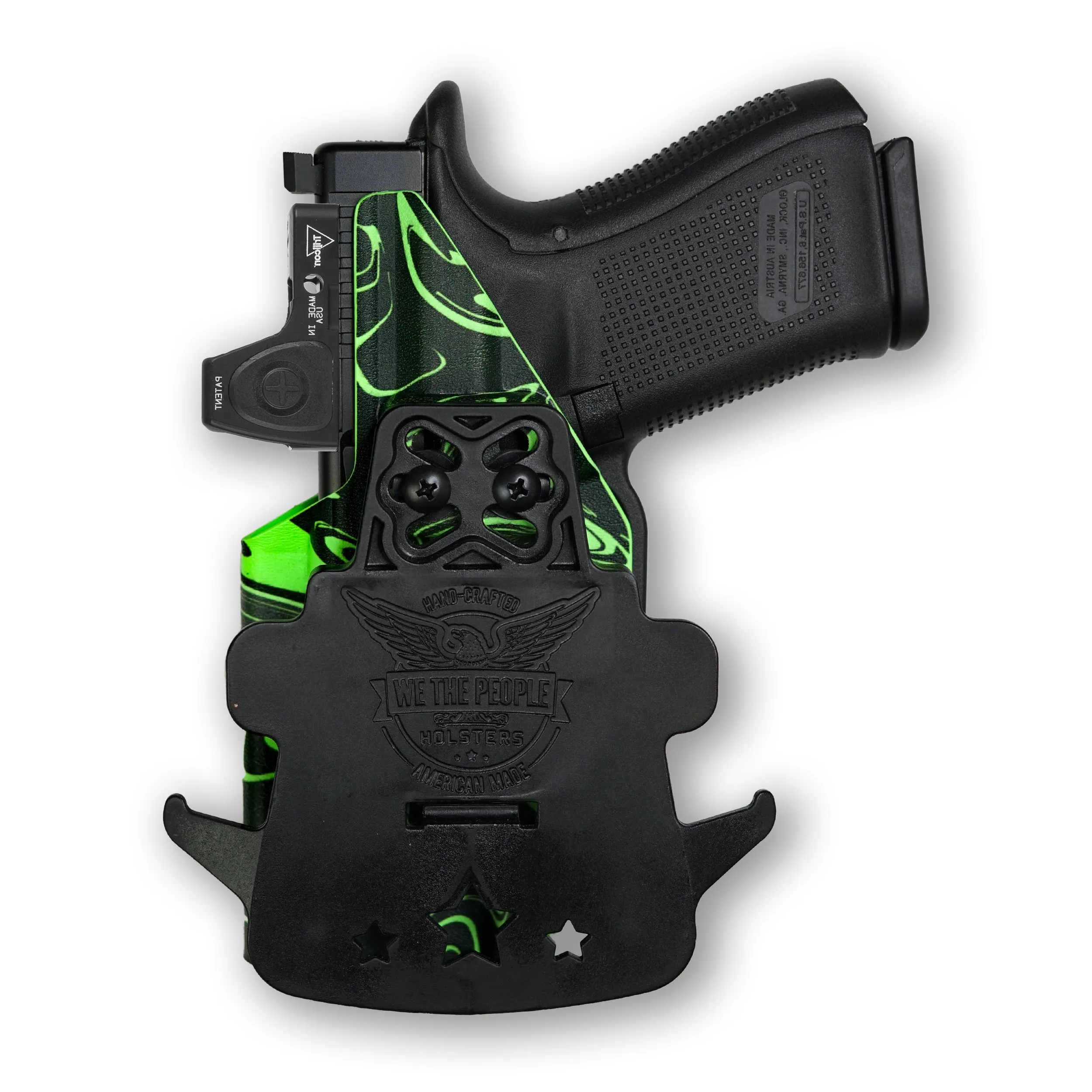 PSA Dagger Compact with Surefire X300U-A Light Red Dot Optic Cut OWB Holster