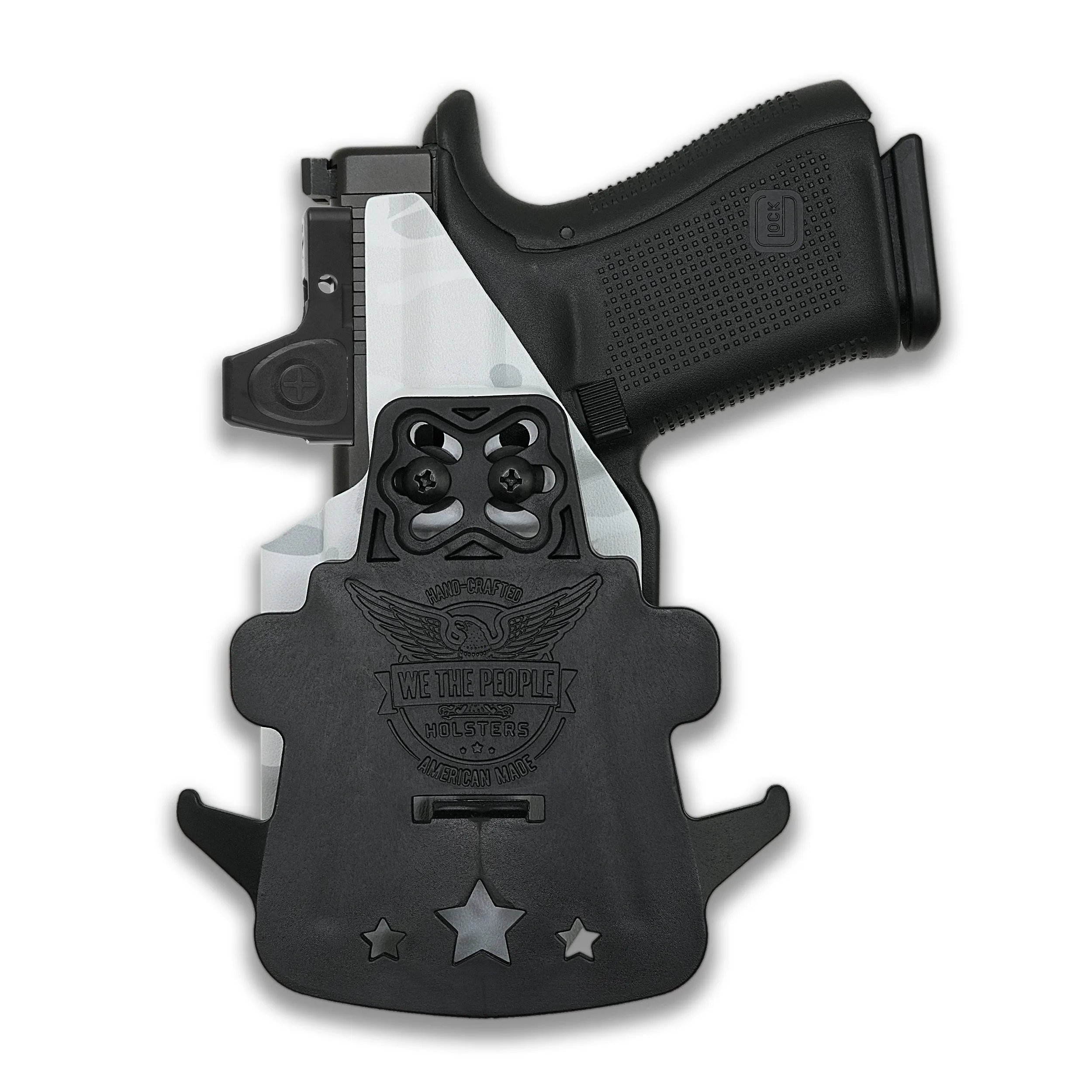 PSA Dagger Compact with Surefire X300U-A Light Red Dot Optic Cut OWB Holster