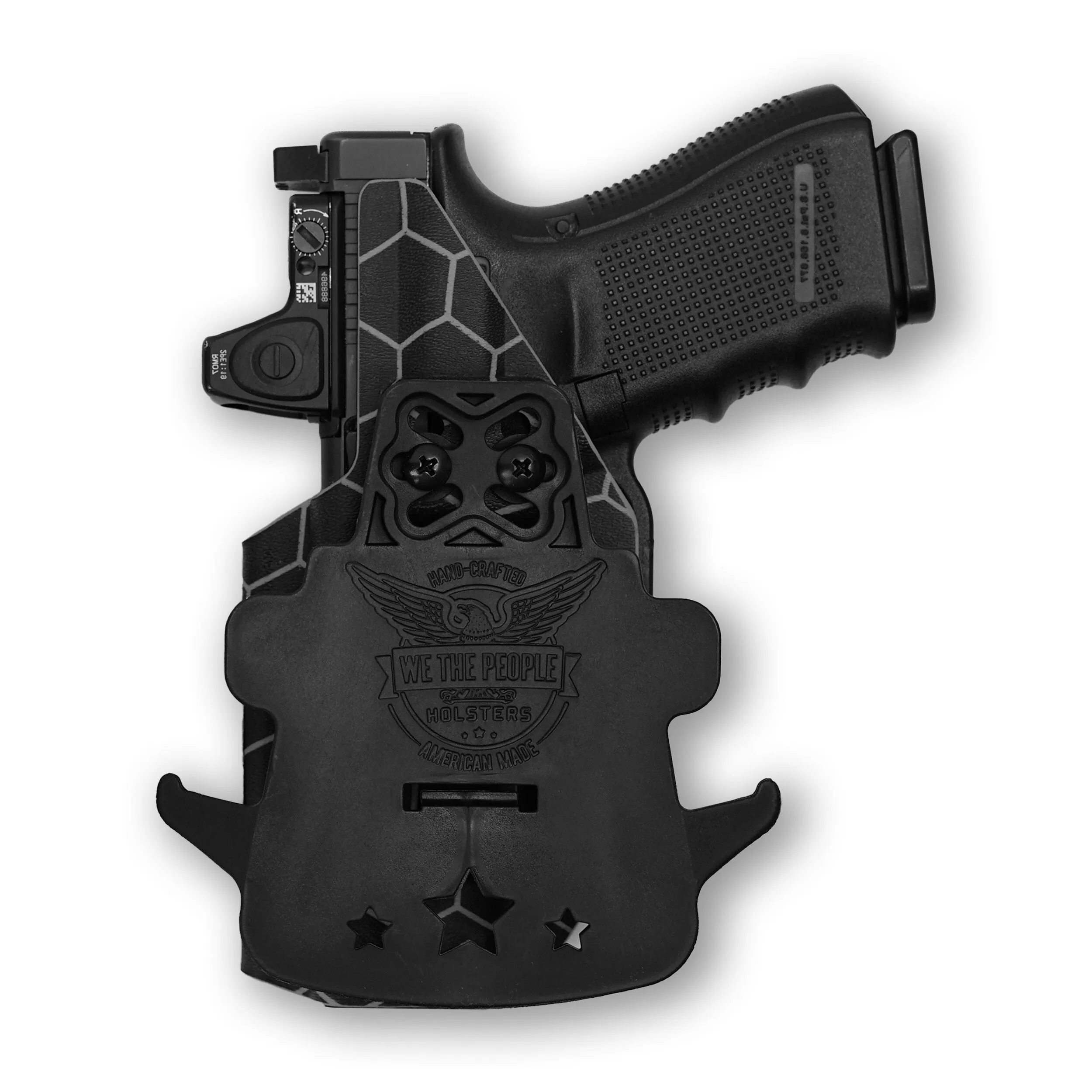 PSA Dagger Compact with Surefire X300U-A Light Red Dot Optic Cut OWB Holster
