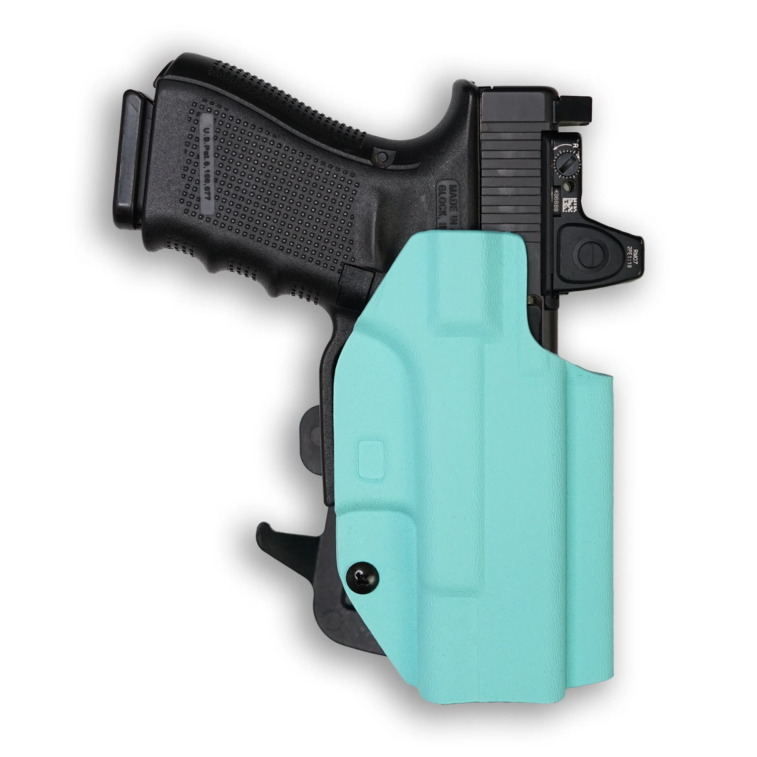 PSA Dagger Compact with Surefire X300U-A Light Red Dot Optic Cut OWB Holster
