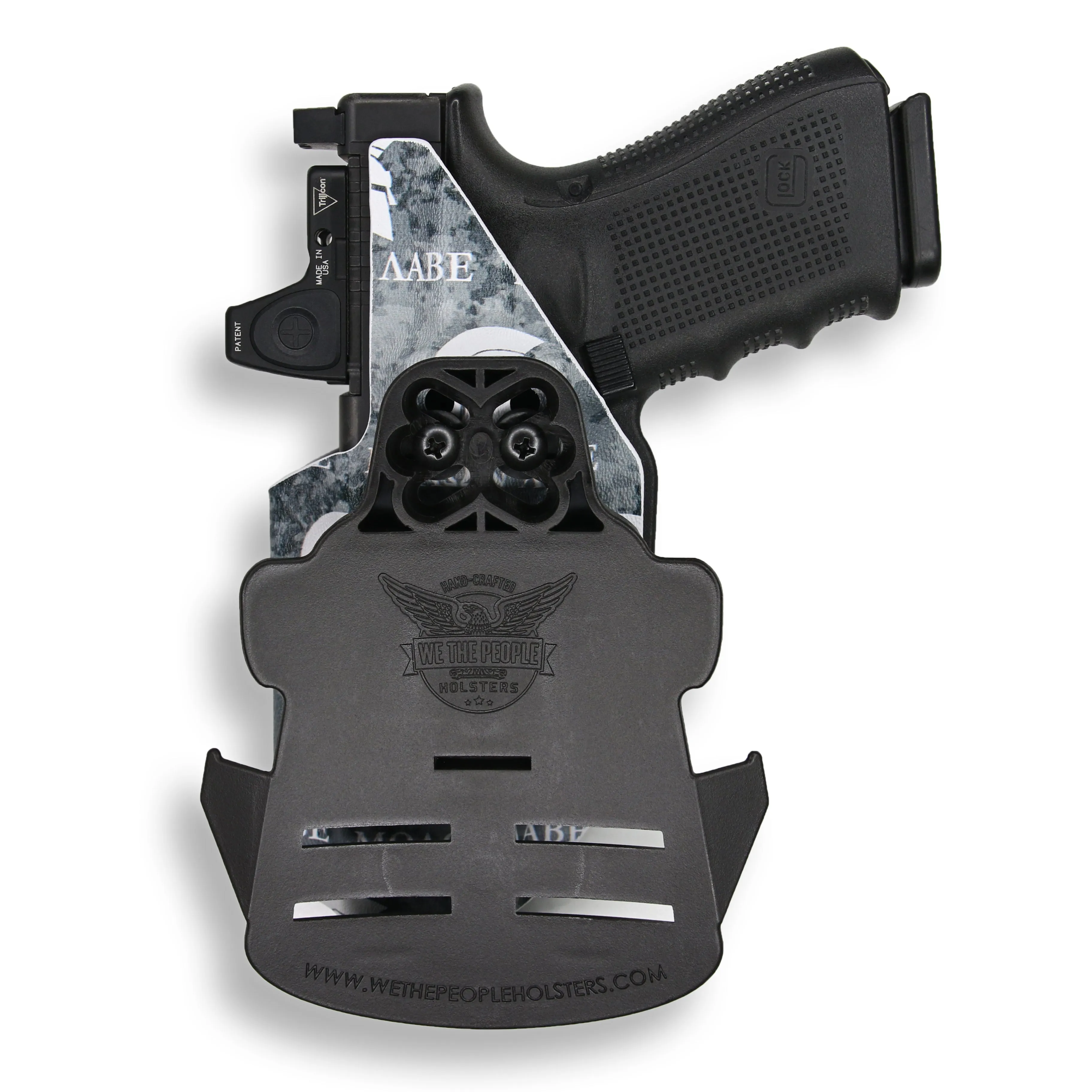 PSA Dagger Compact with Surefire X300U-A Light Red Dot Optic Cut OWB Holster