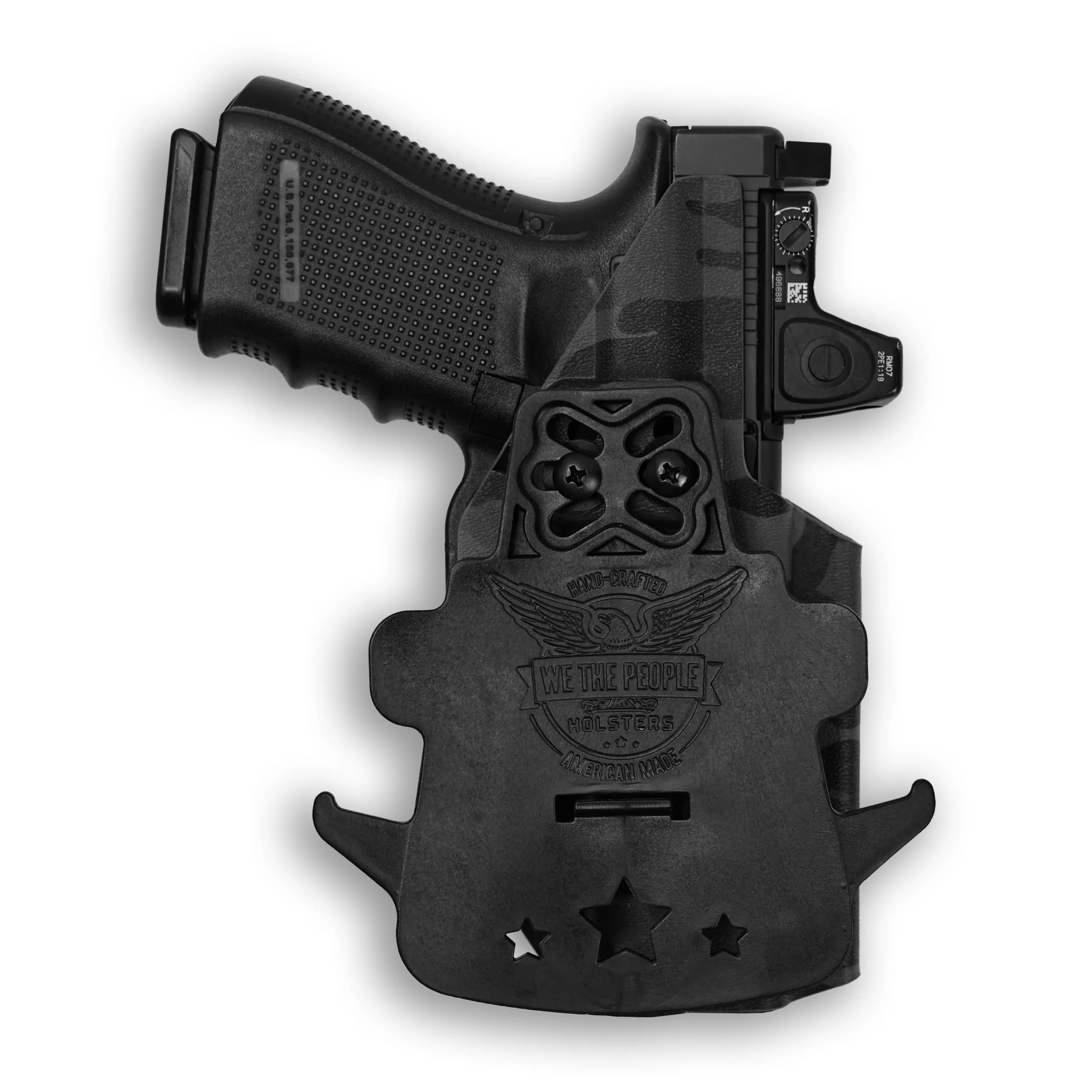 PSA Dagger Compact with Surefire X300U-A Light Red Dot Optic Cut OWB Holster
