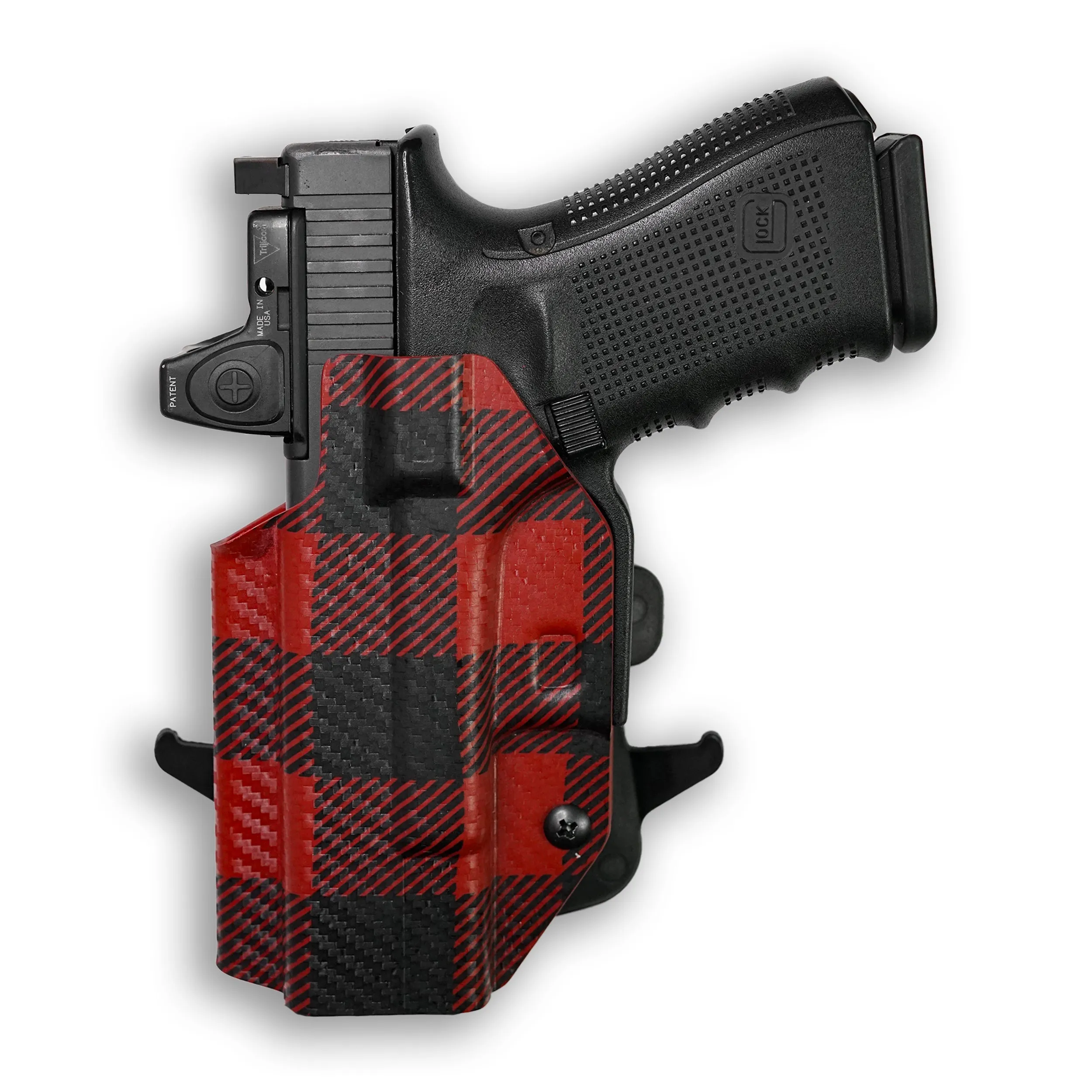PSA Dagger Compact with Surefire X300U-A Light Red Dot Optic Cut OWB Holster