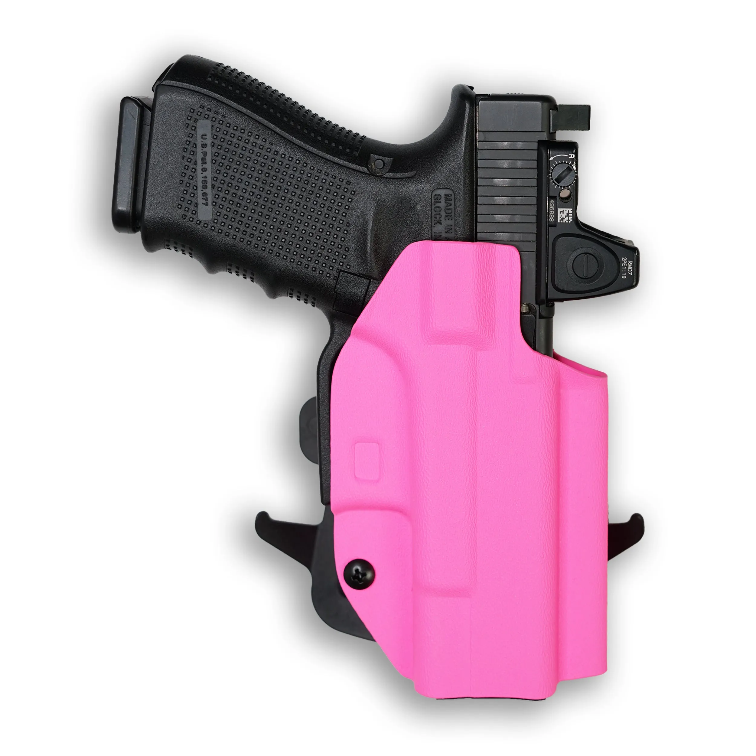 PSA Dagger Compact with Surefire X300U-A Light Red Dot Optic Cut OWB Holster