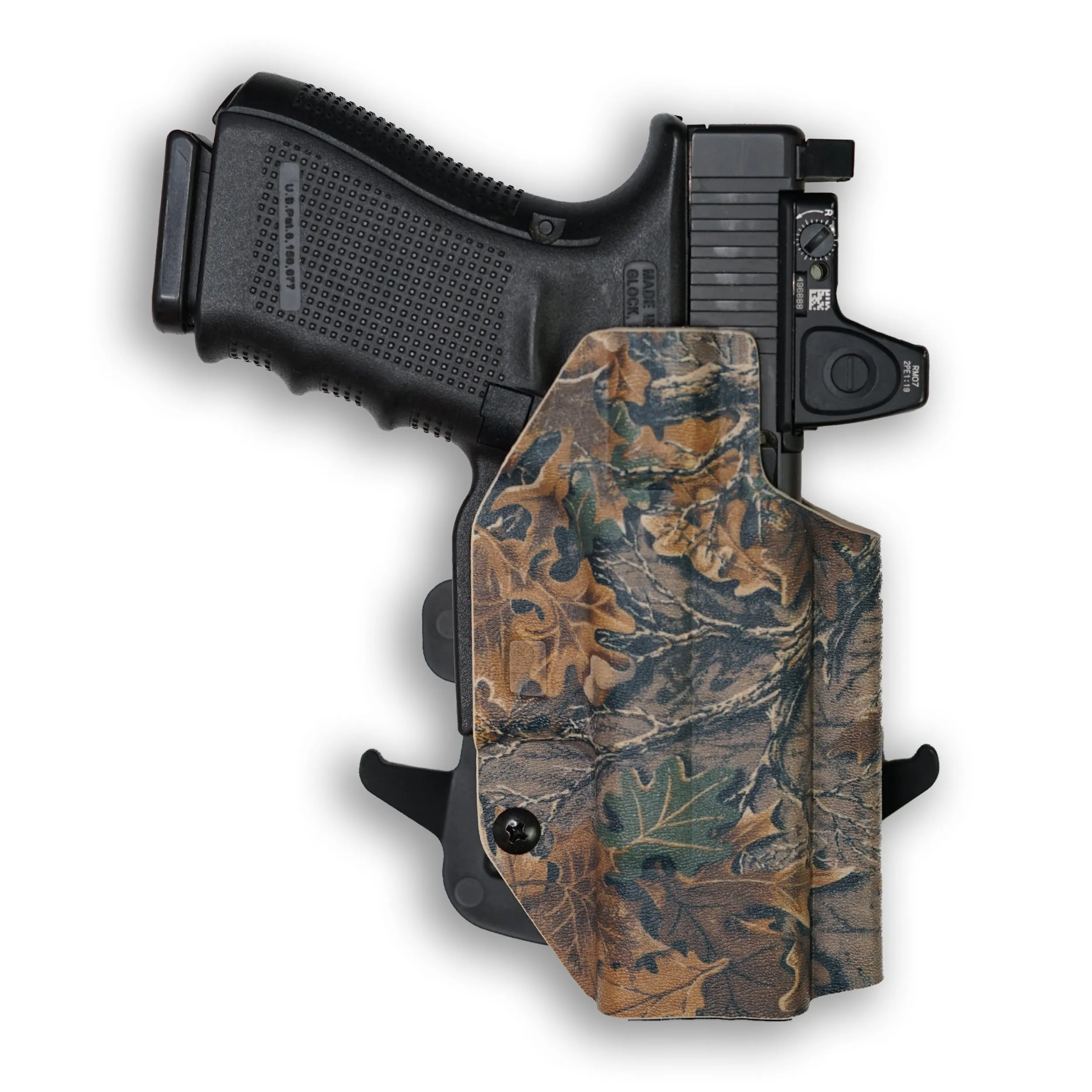 PSA Dagger Compact with Surefire X300U-A Light Red Dot Optic Cut OWB Holster