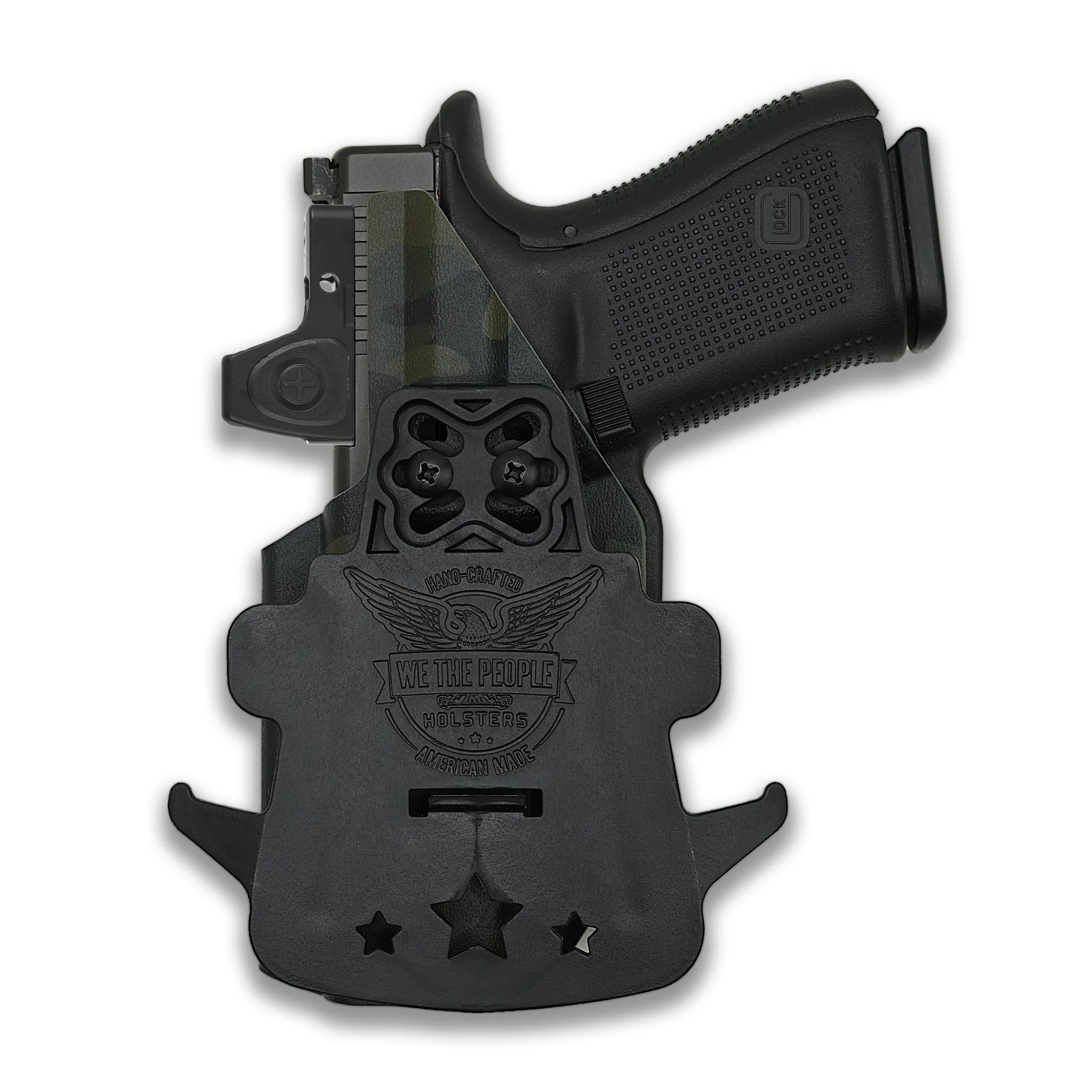 PSA Dagger Compact with Surefire X300U-A Light Red Dot Optic Cut OWB Holster