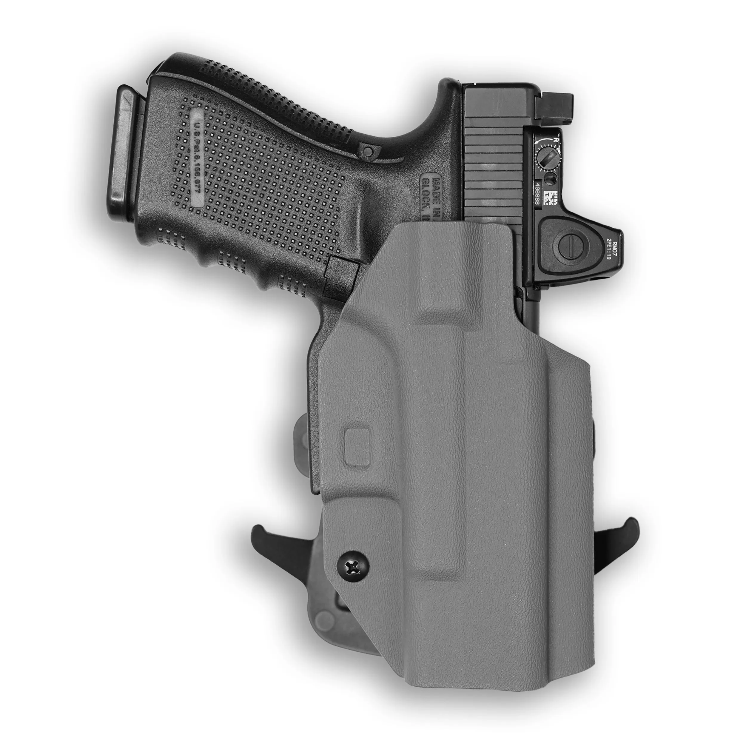 PSA Dagger Compact with Surefire X300U-A Light Red Dot Optic Cut OWB Holster
