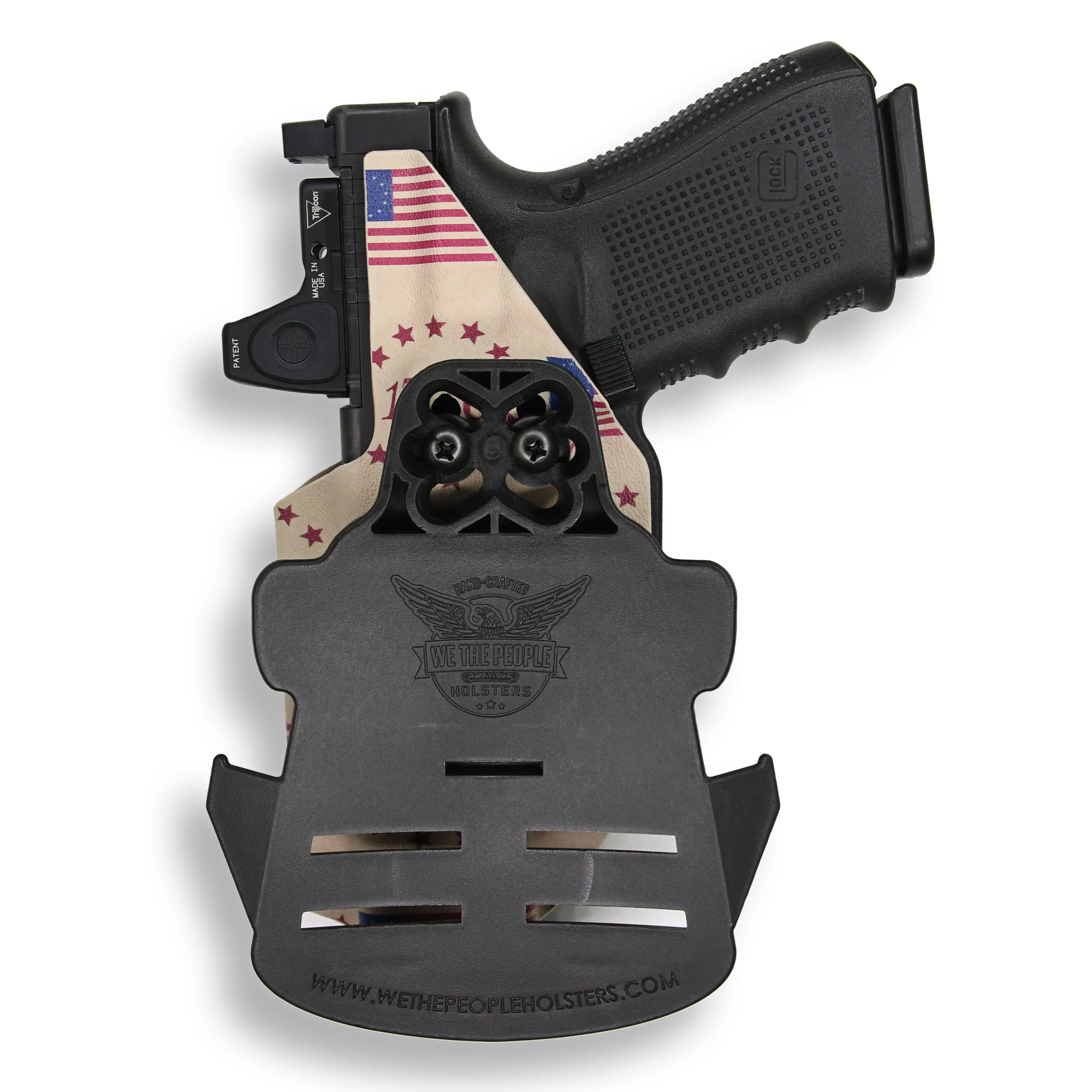 PSA Dagger Compact with Surefire X300U-A Light Red Dot Optic Cut OWB Holster