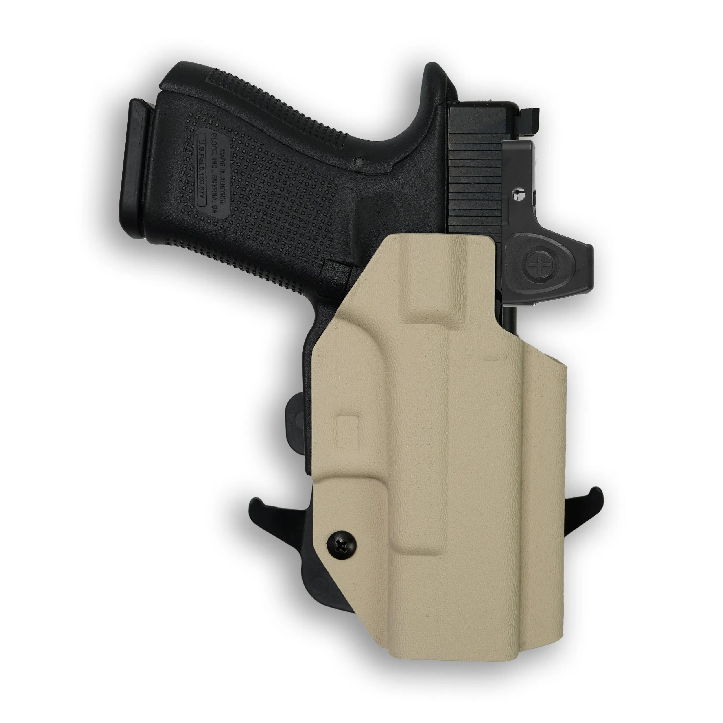 PSA Dagger Compact with Surefire X300U-A Light Red Dot Optic Cut OWB Holster