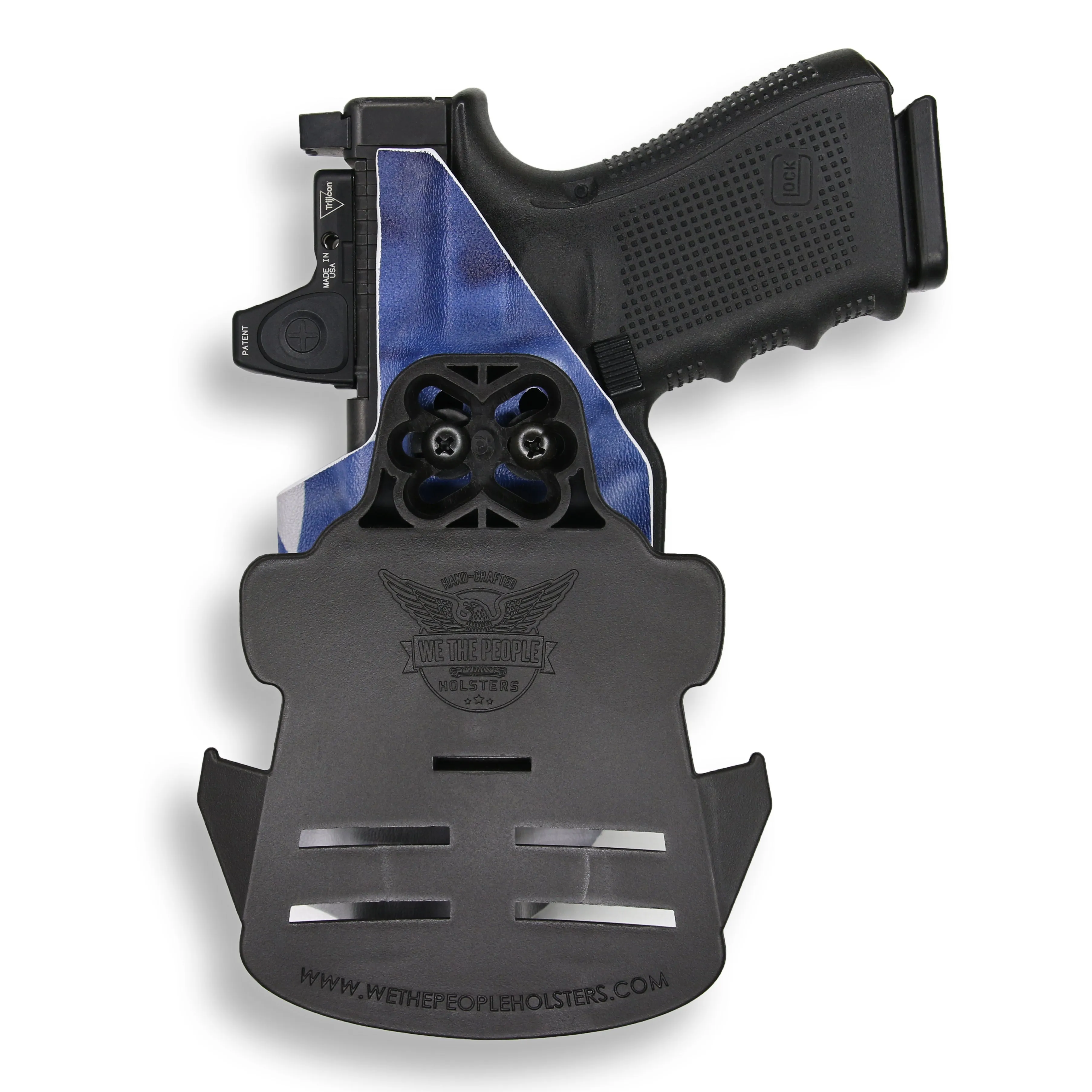 PSA Dagger Compact with Surefire X300U-A Light Red Dot Optic Cut OWB Holster