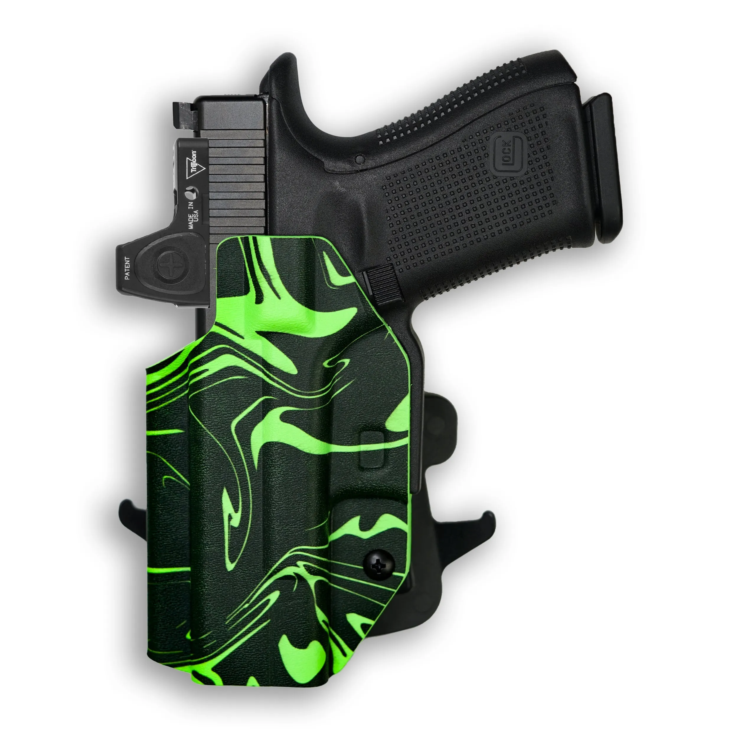 PSA Dagger Compact with Surefire X300U-A Light Red Dot Optic Cut OWB Holster