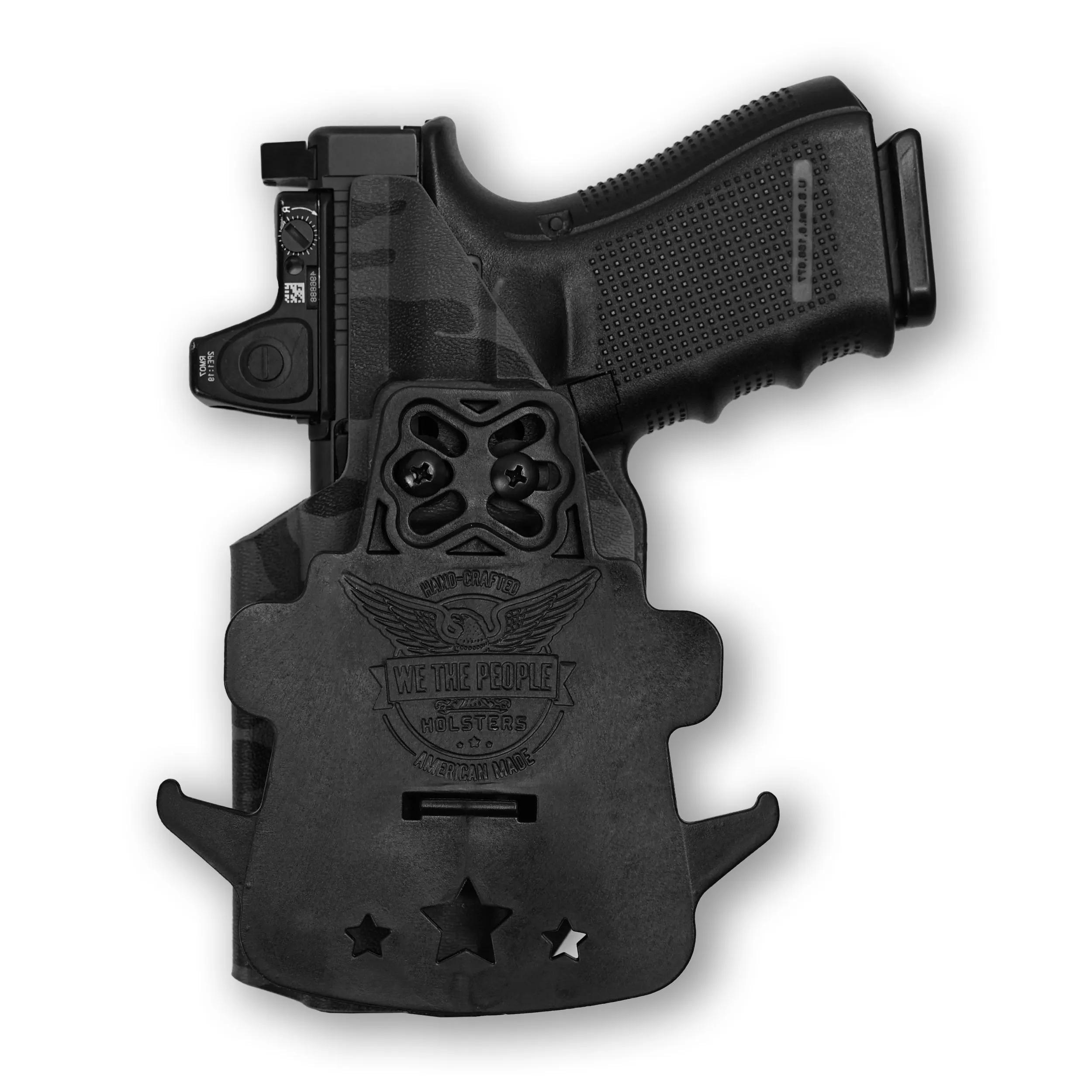 PSA Dagger Compact with Surefire X300U-A Light Red Dot Optic Cut OWB Holster