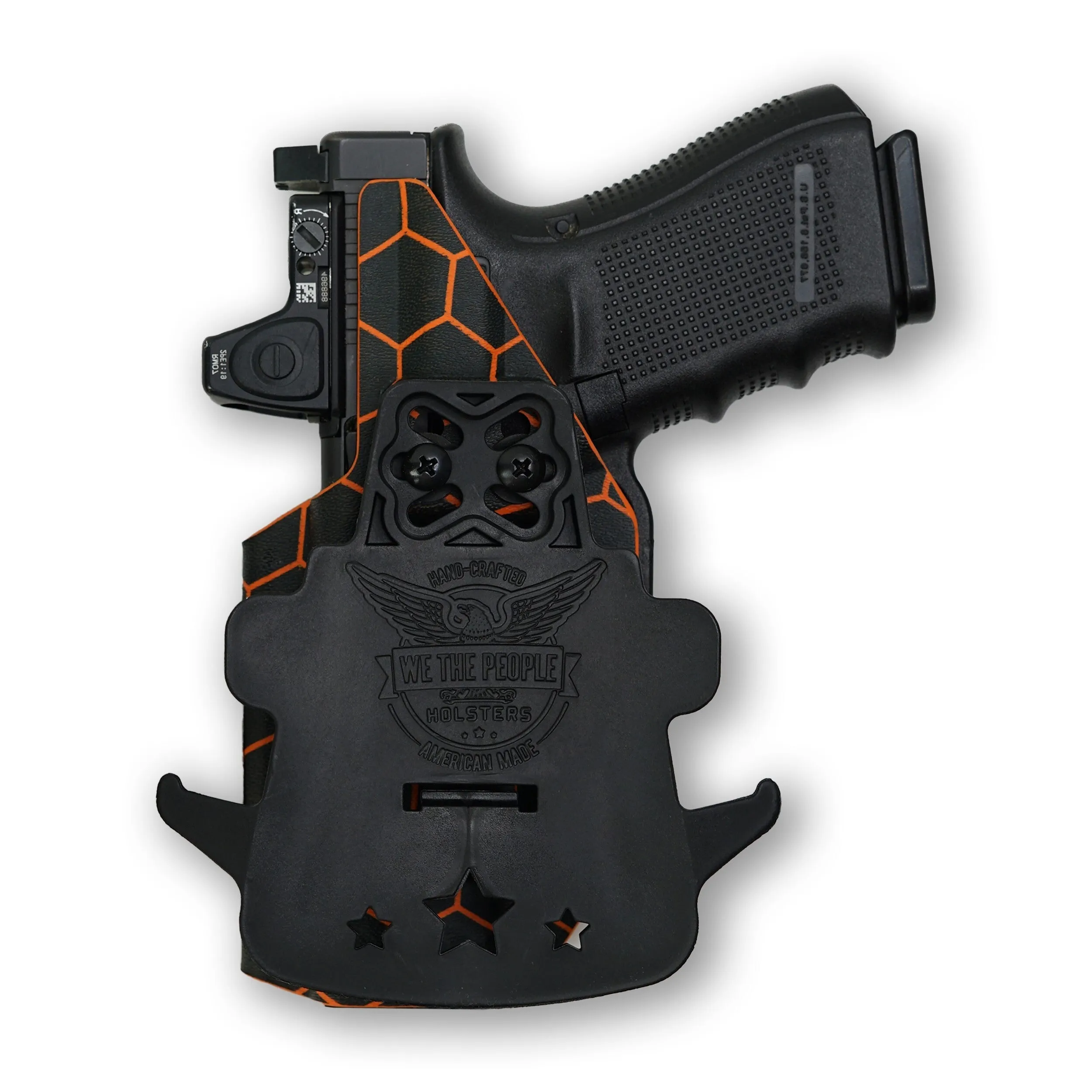 PSA Dagger Compact with Surefire X300U-A Light Red Dot Optic Cut OWB Holster