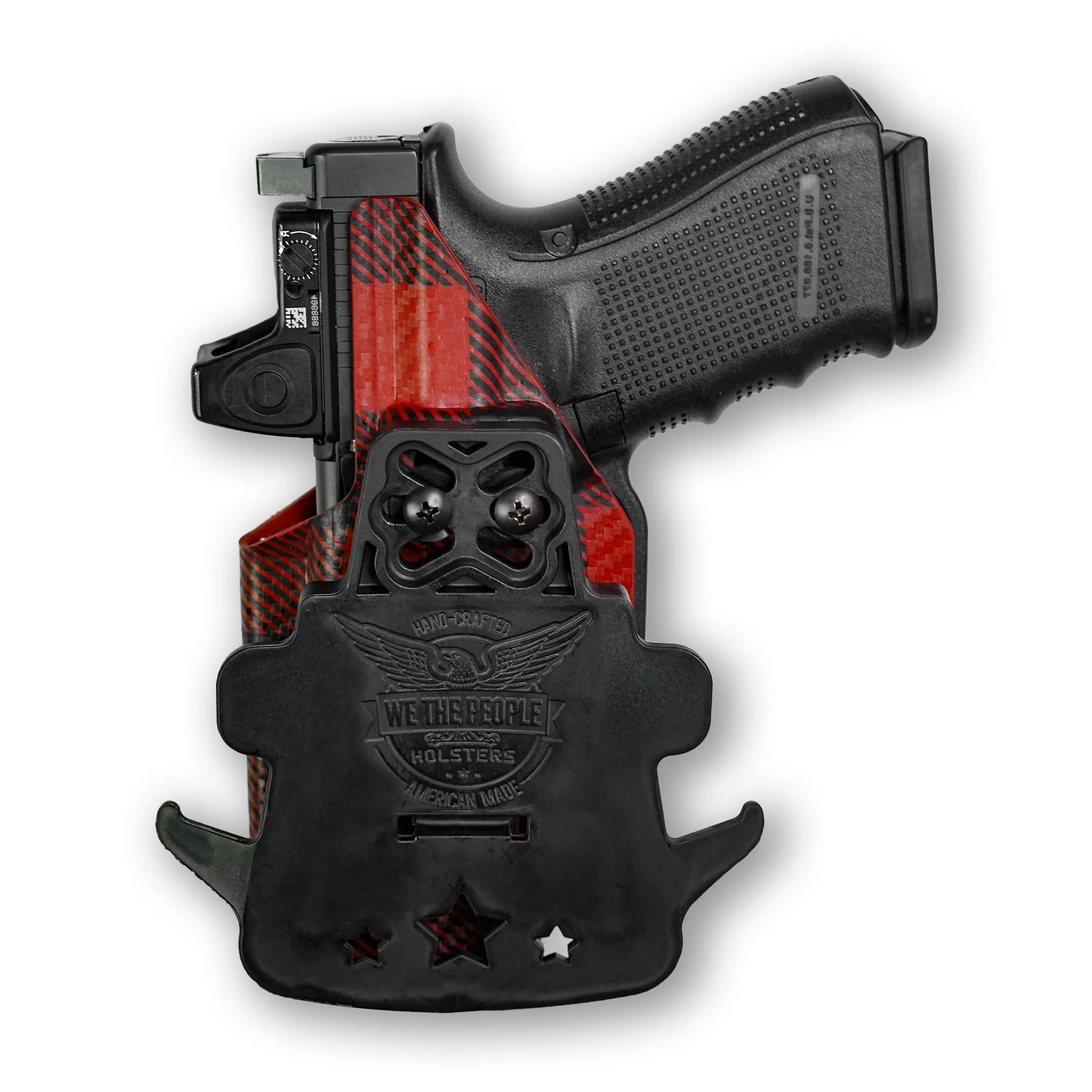 PSA Dagger Compact with Surefire X300U-A Light Red Dot Optic Cut OWB Holster