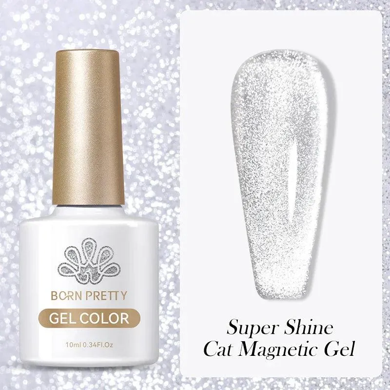 Rainbow Cat Eye Magnetic Gel Polish: Dazzling Color Shifting Varnish