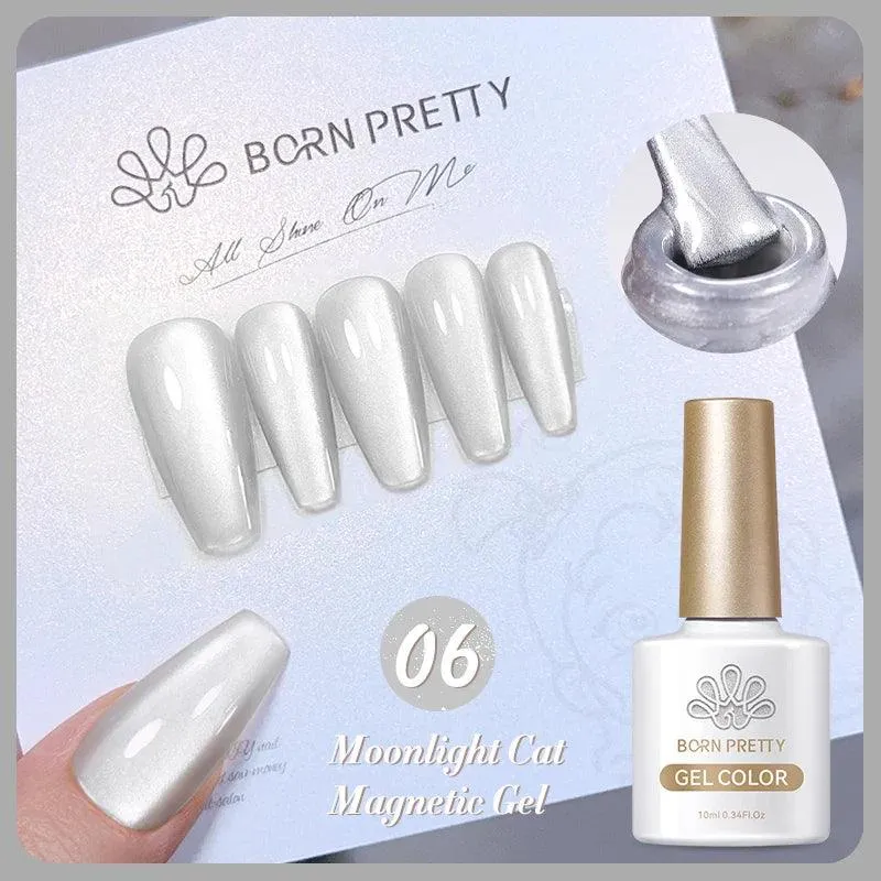 Rainbow Cat Eye Magnetic Gel Polish: Dazzling Color Shifting Varnish